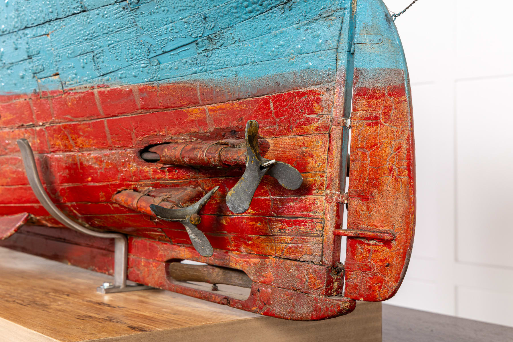 Large Scale Early 20th Century Shipbuilders Model of Sant'Antonio Steamship