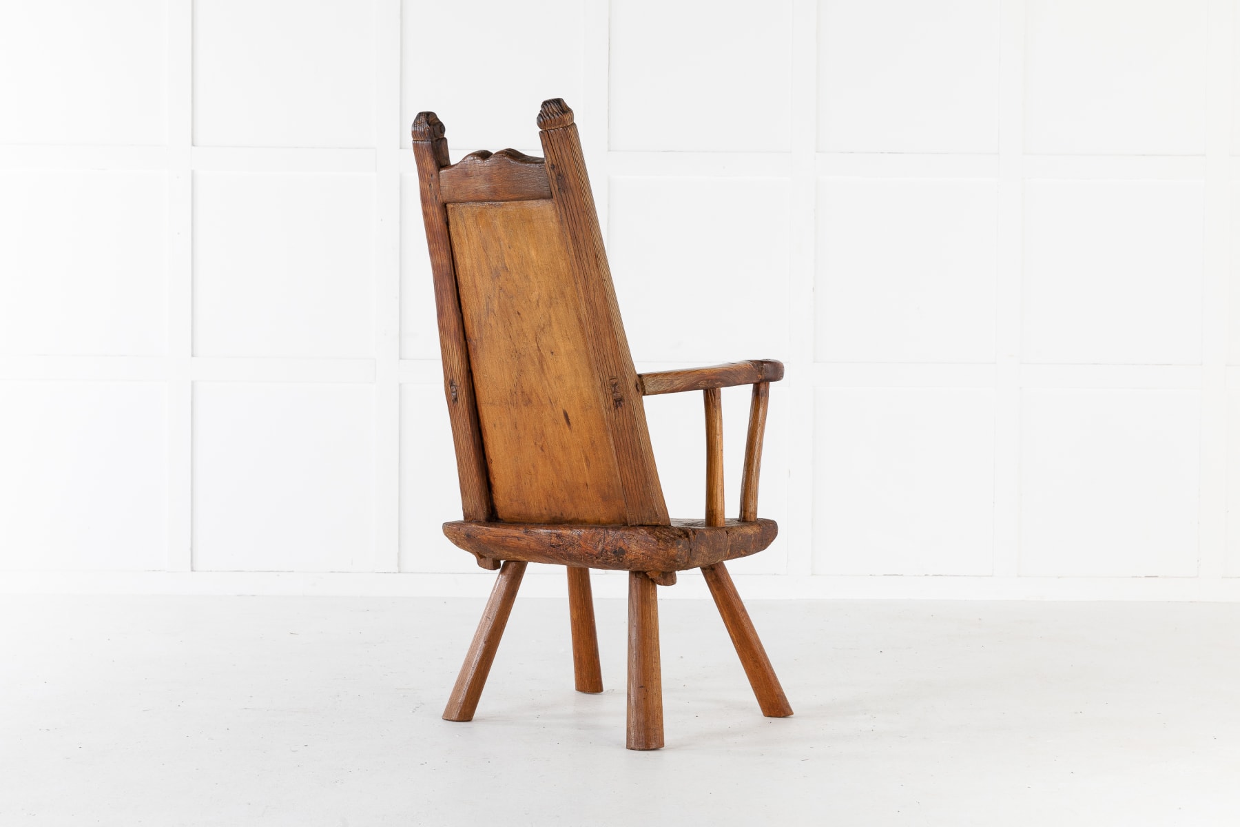 SOLD, 18th Century Belgian Primitive Ash Chair