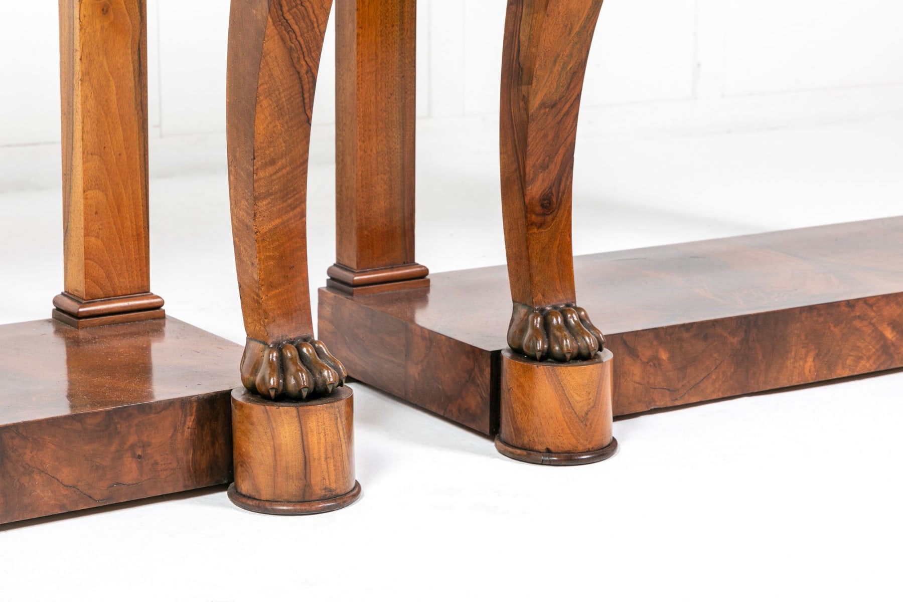 Pair of 19th Century French Walnut Console Tables