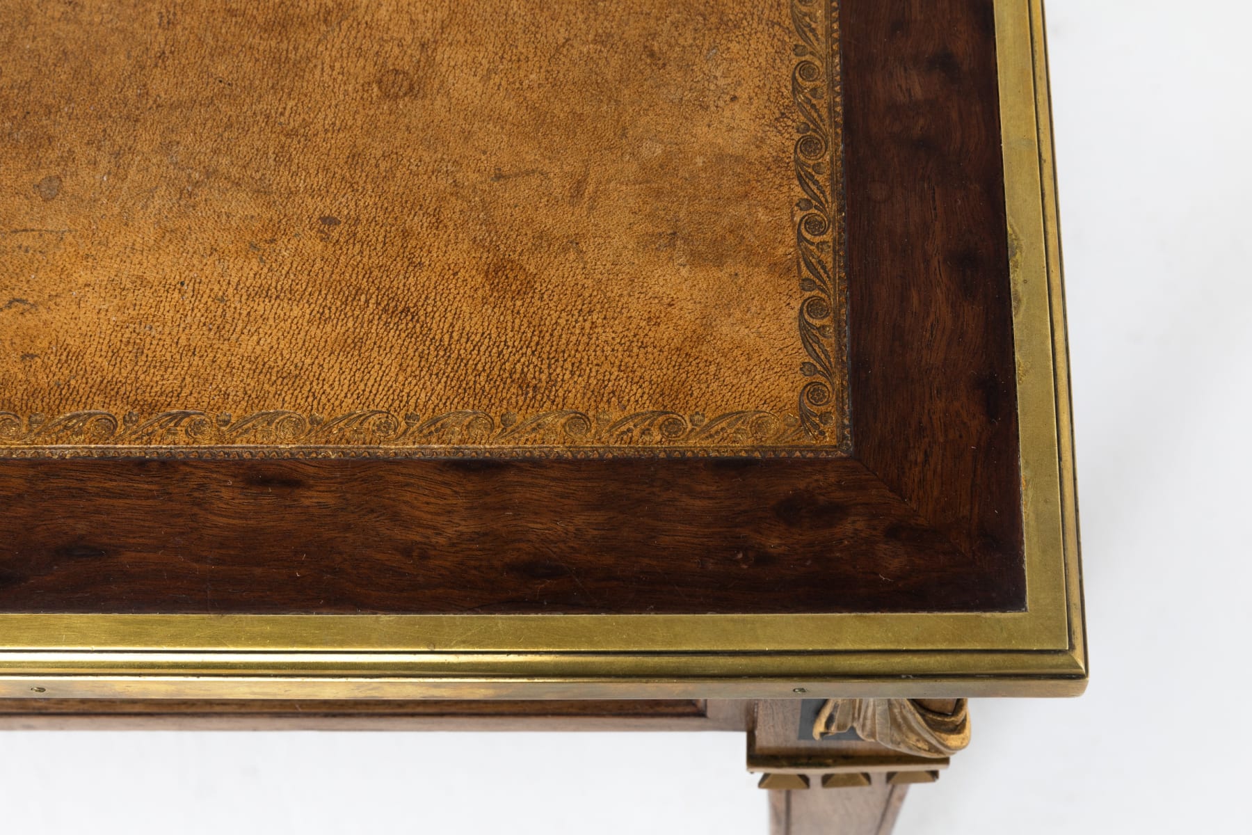 French Mahogany Bureau Plat Circa 1900