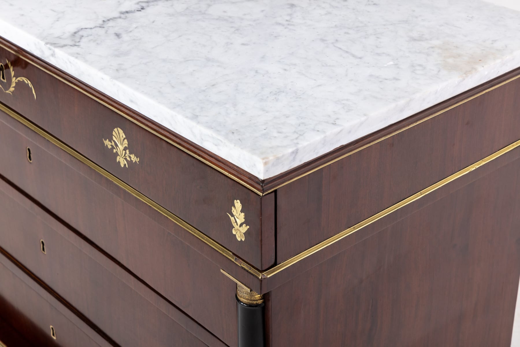 Pair of Italian Rosewood Inlaid 'Empire' Commodes C1820