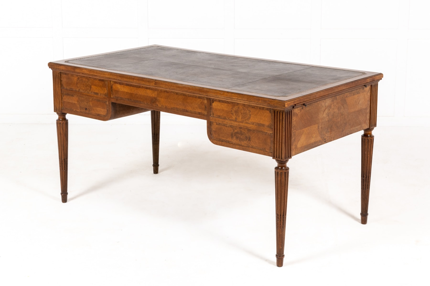 1930s French Walnut Bureau Plat