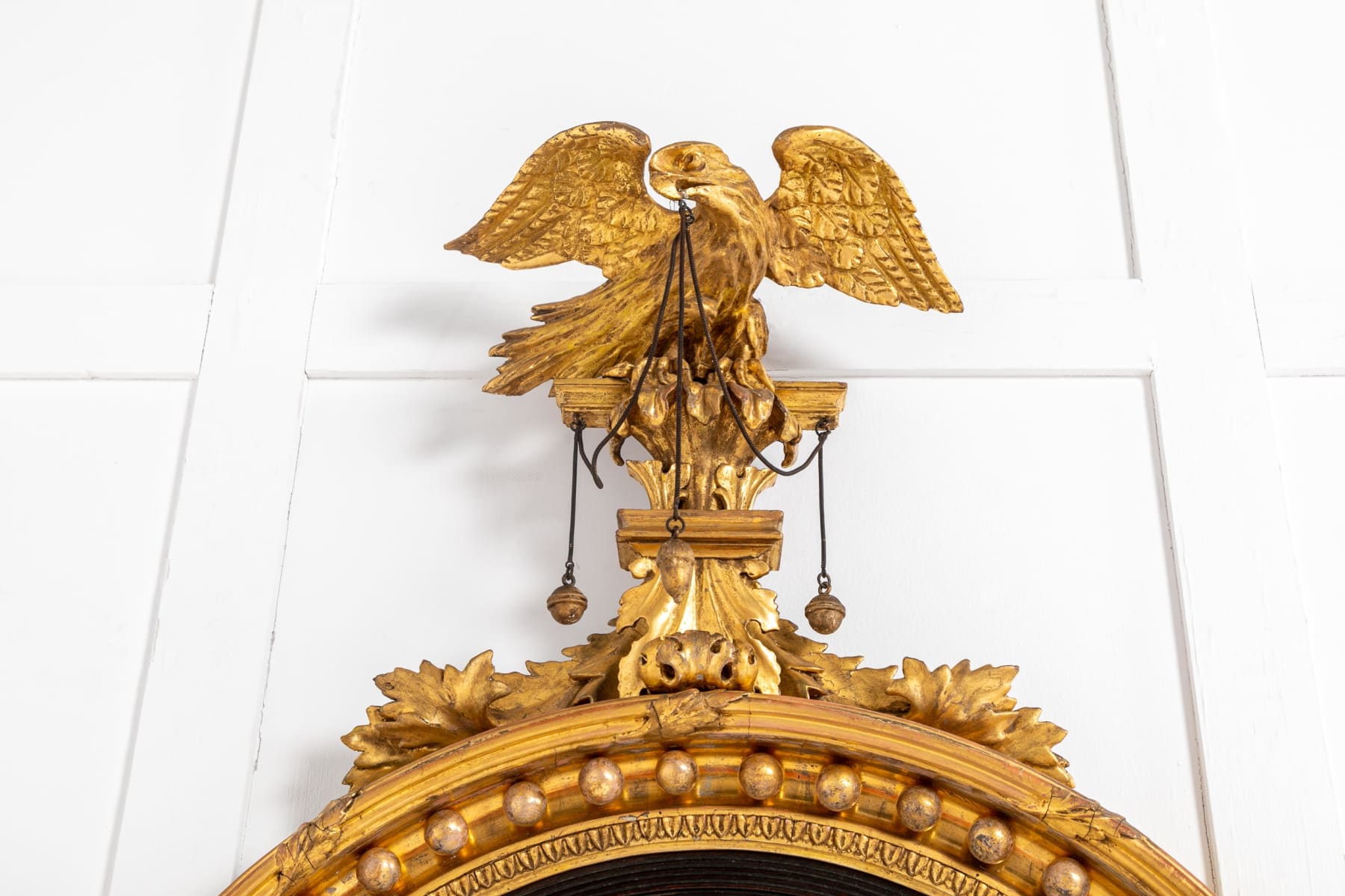 19th Century English Regency Convex Mirror