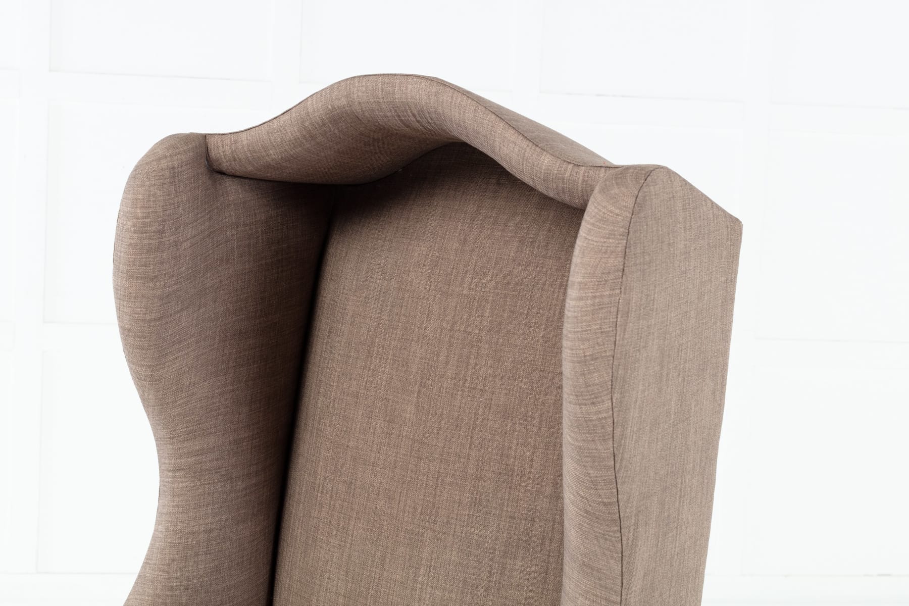 SOLD, 19th Century English Mahogany Hooded Wing Chair