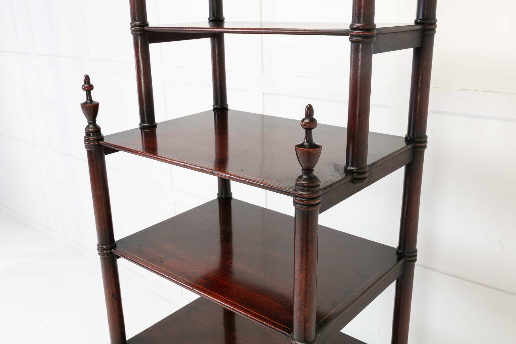 Large 19th Century Regency Mahogany Whatnot