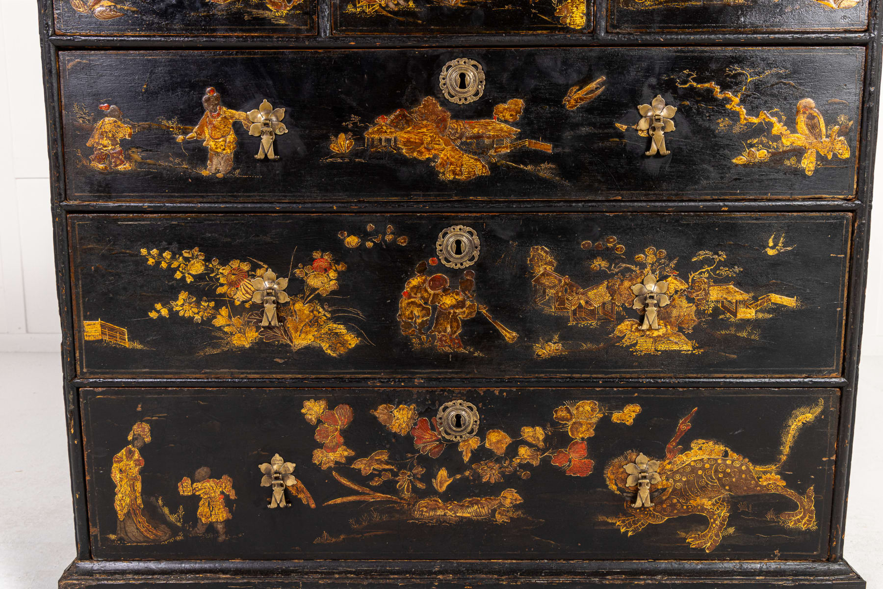 Early 18th Century English Japanned Chest of Drawers
