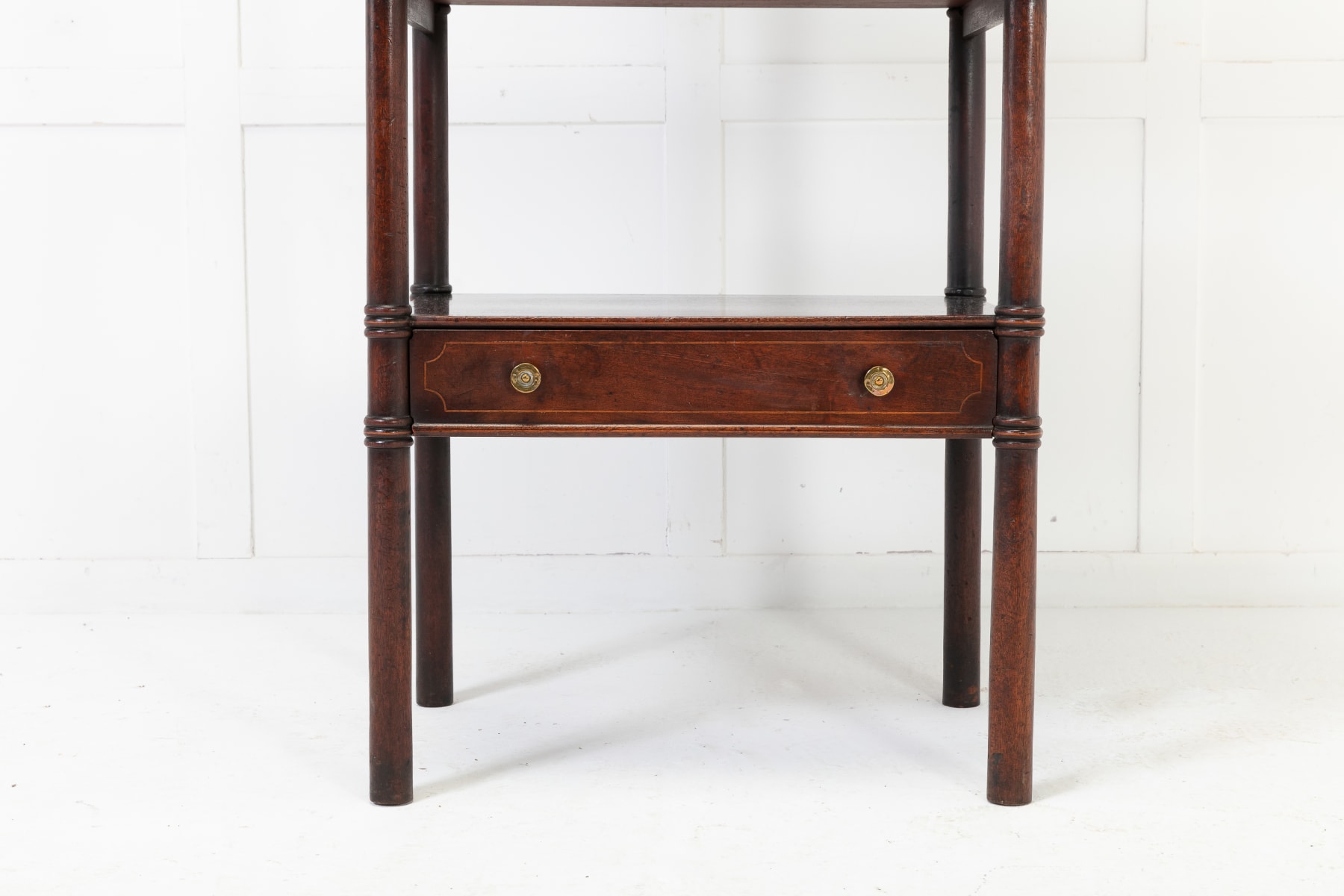 Large 19th Century Regency Mahogany Whatnot