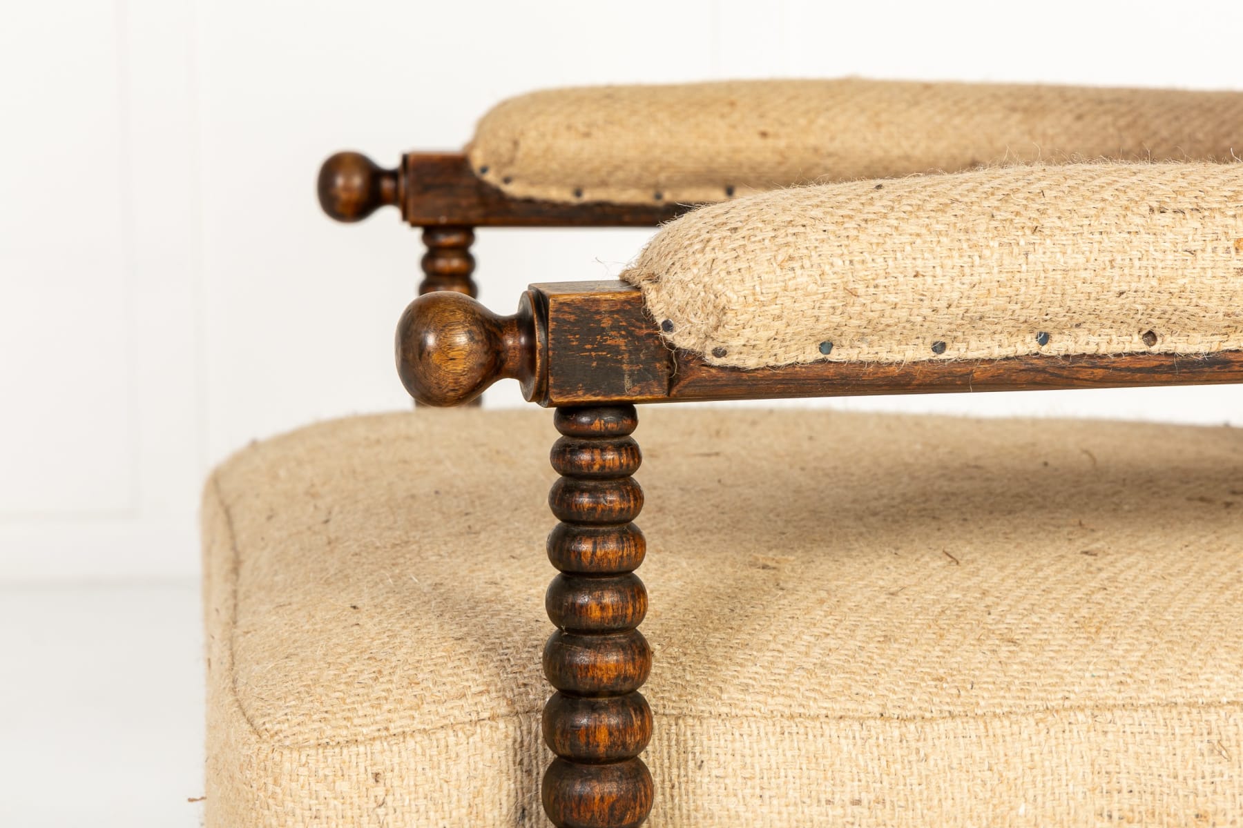 Large 19th Century English Bobbin Chair