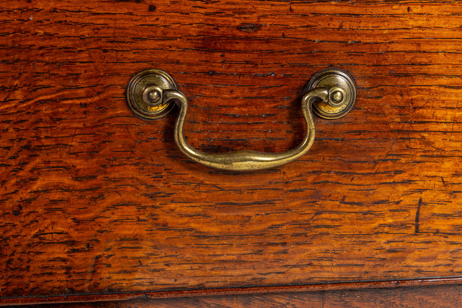 Small 18th Century English Oak Dresser Base