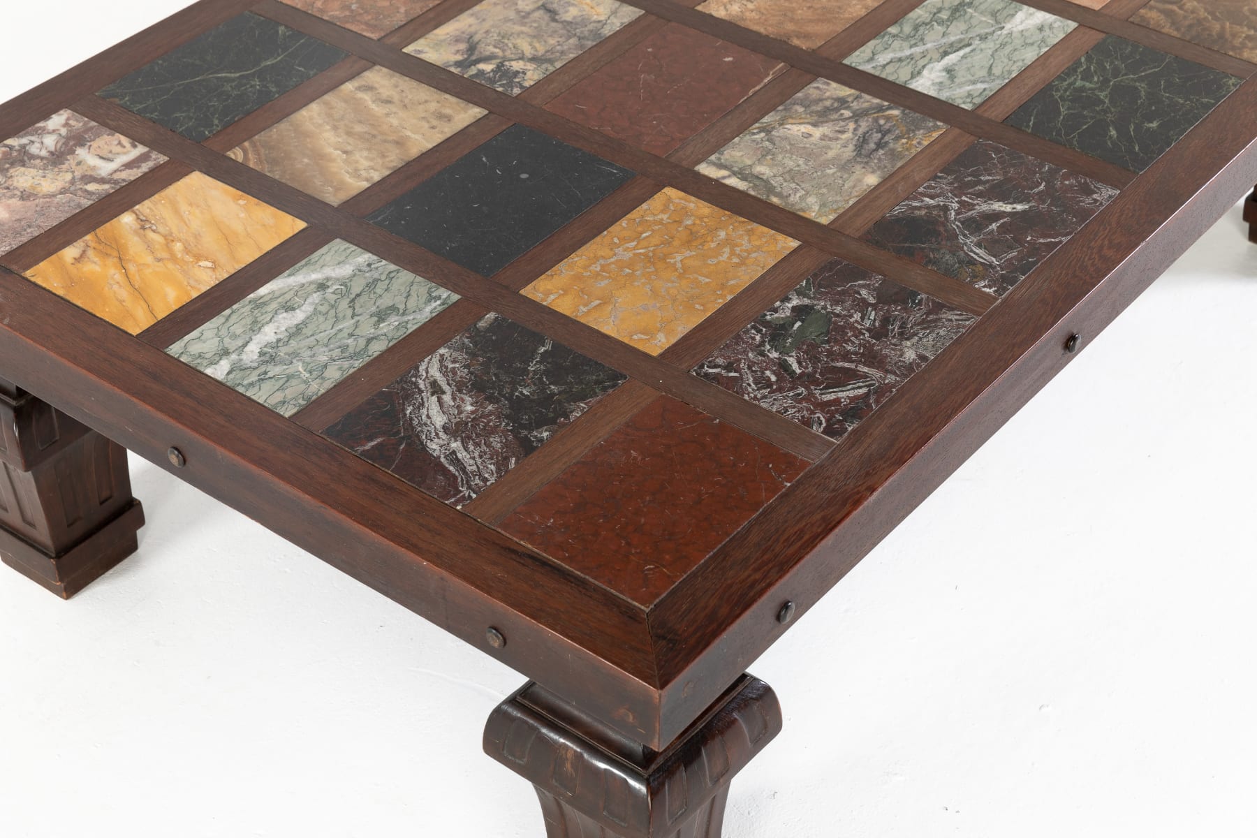 SOLD, 1960s Specimen Marble Top Coffee Table