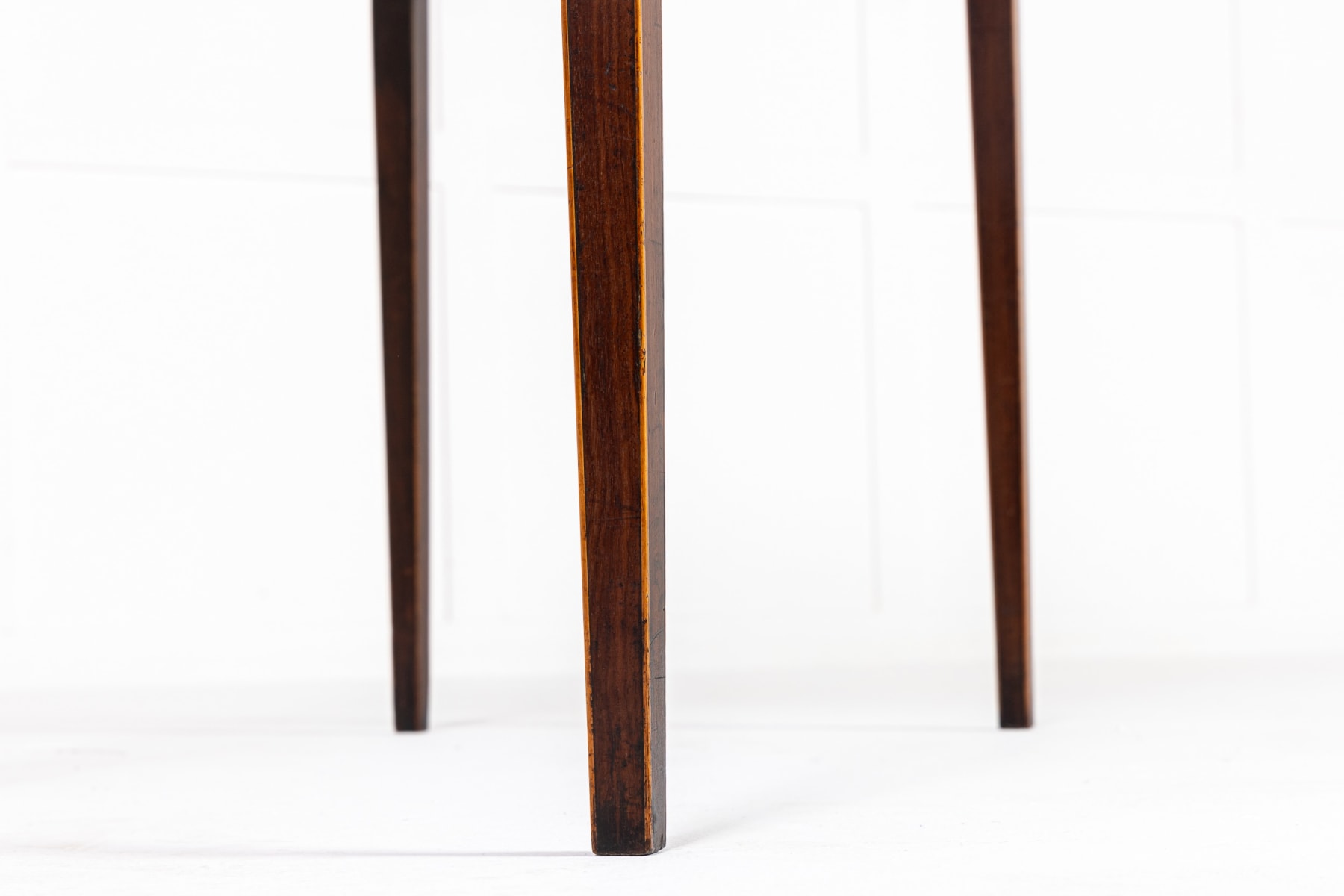 Late 18th Century English Mahogany Bow Fronted Side Table