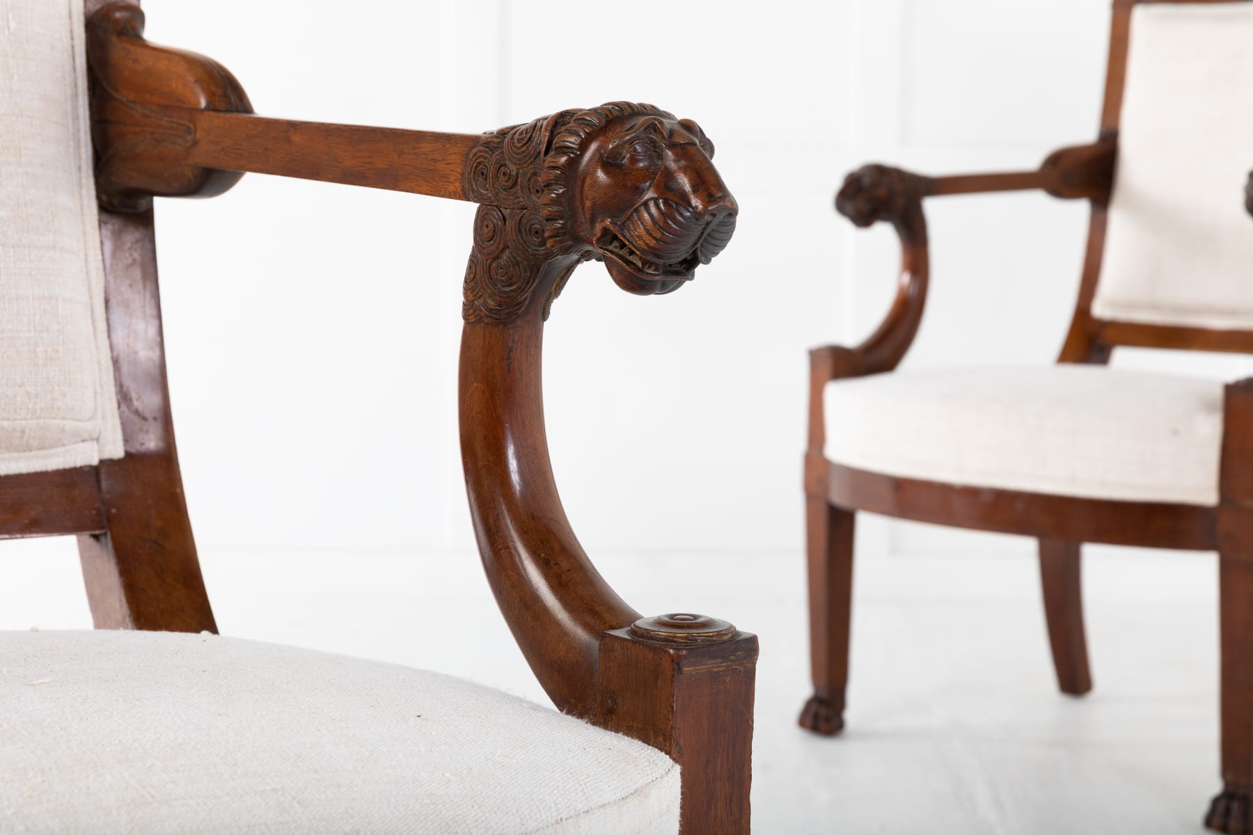 Antique hotsell lion chair