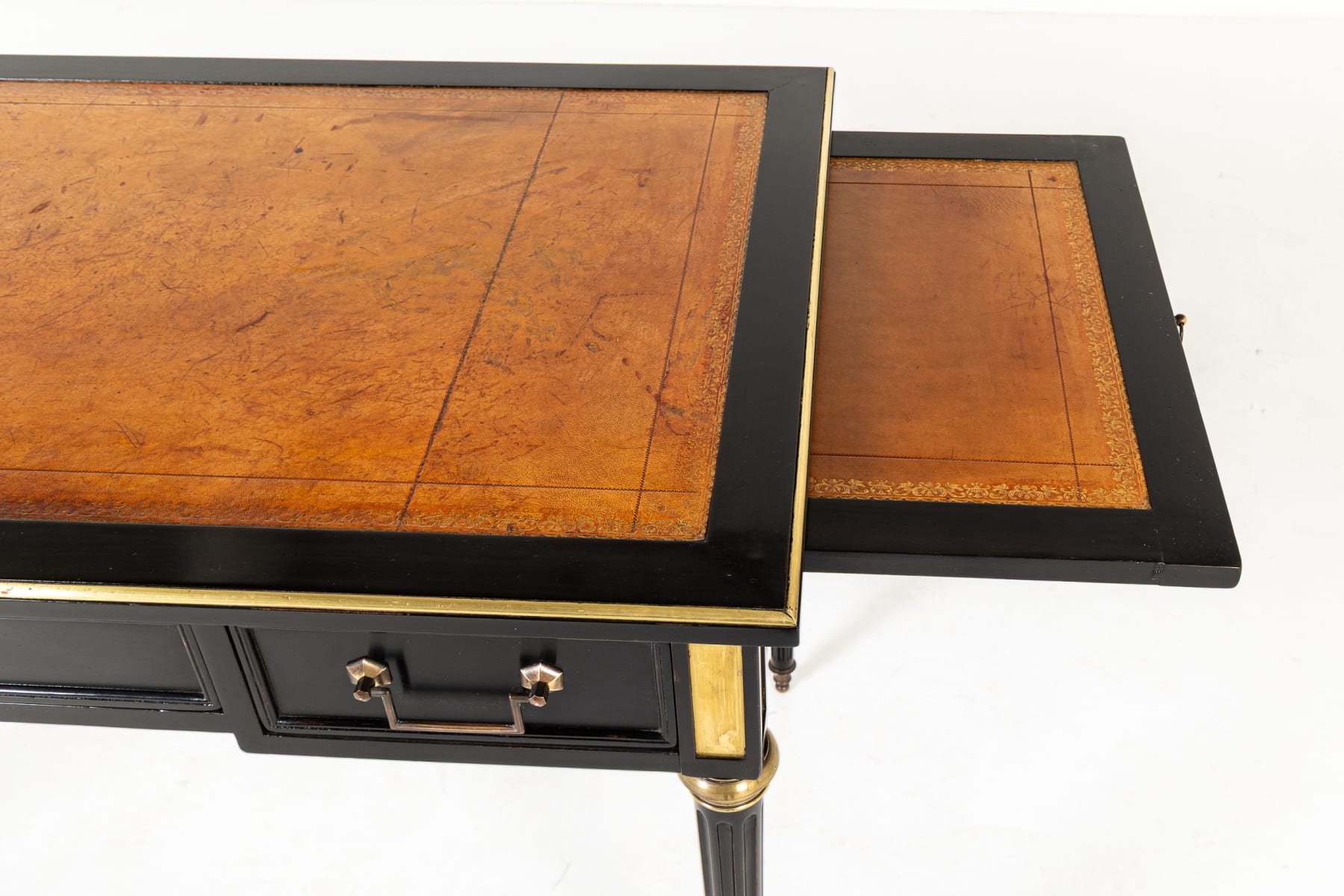 Mid 20th Century French Ebonised Bureau Plat