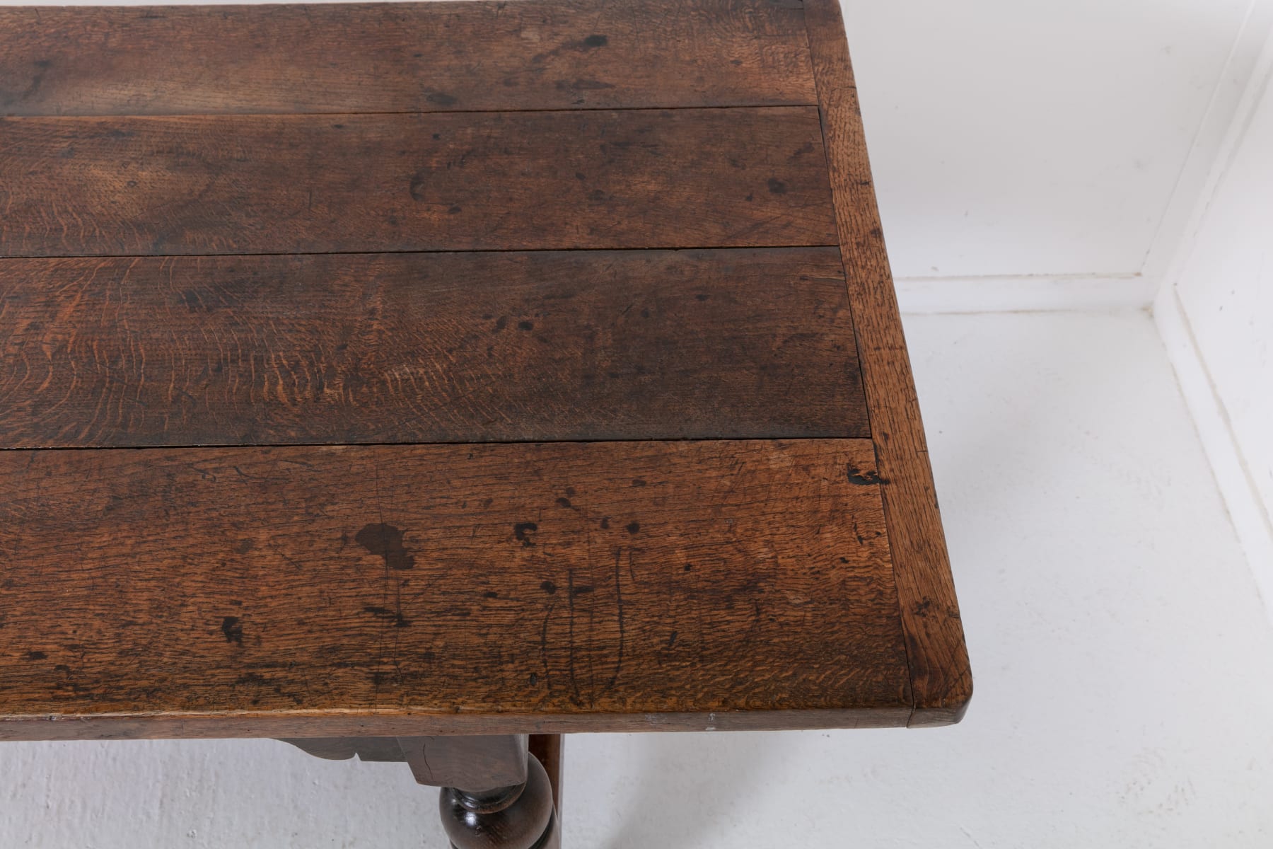 19th Century Oak Refectory Table with 17th Century Top
