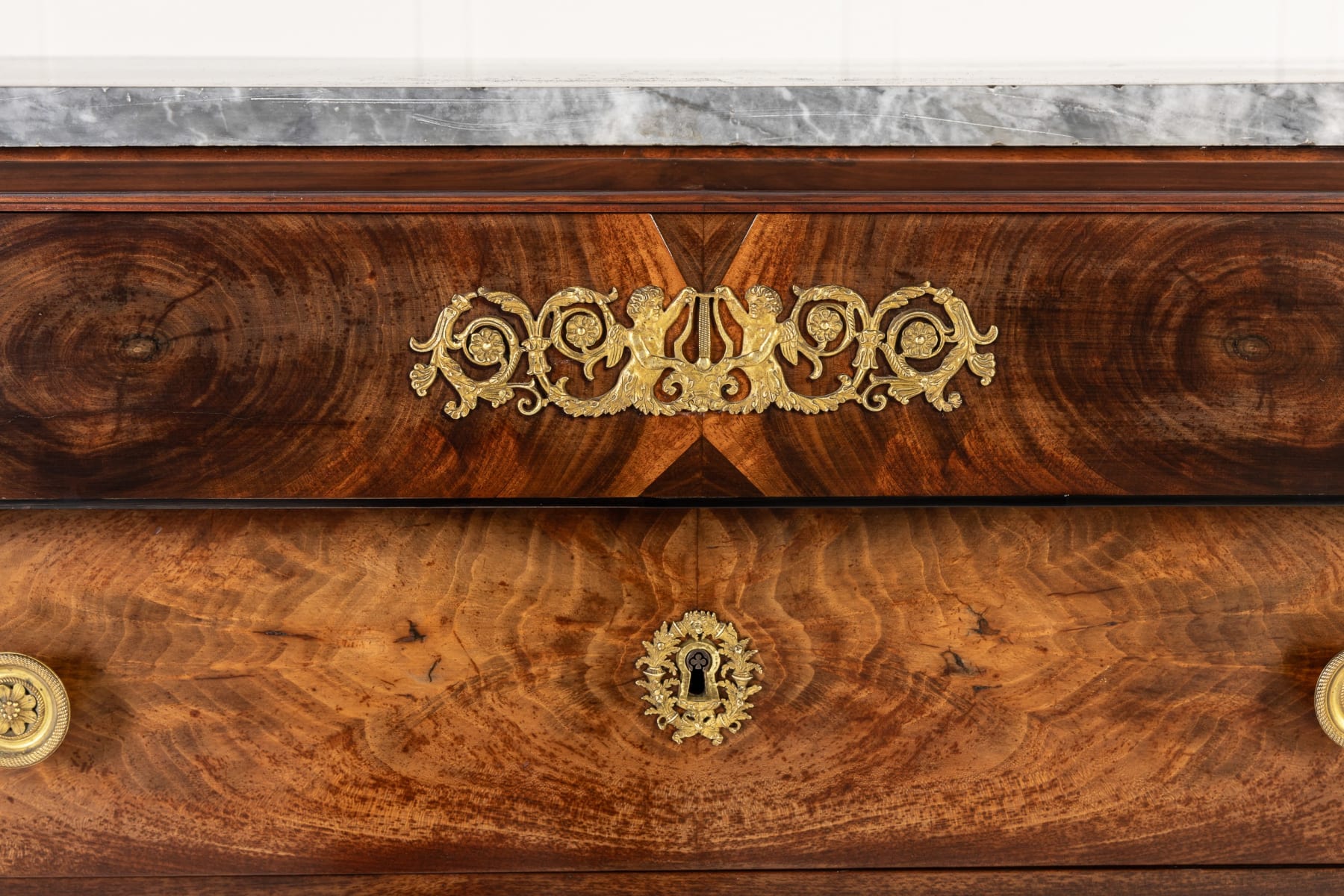 Early 19th Century French Mahogany Semainier