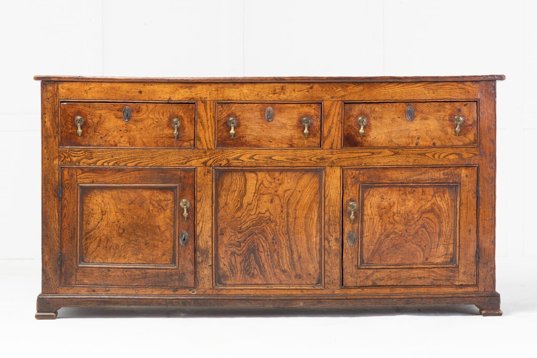 SOLD, George III Elm Cupboard Dresser Base
