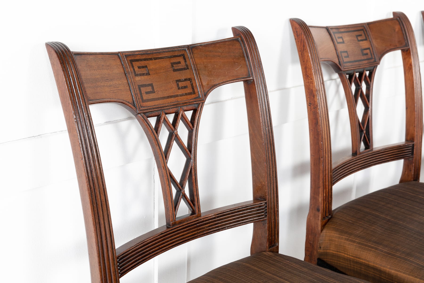 SOLD, Set of Eight 19th Century Regency Mahogany Dining Chairs
