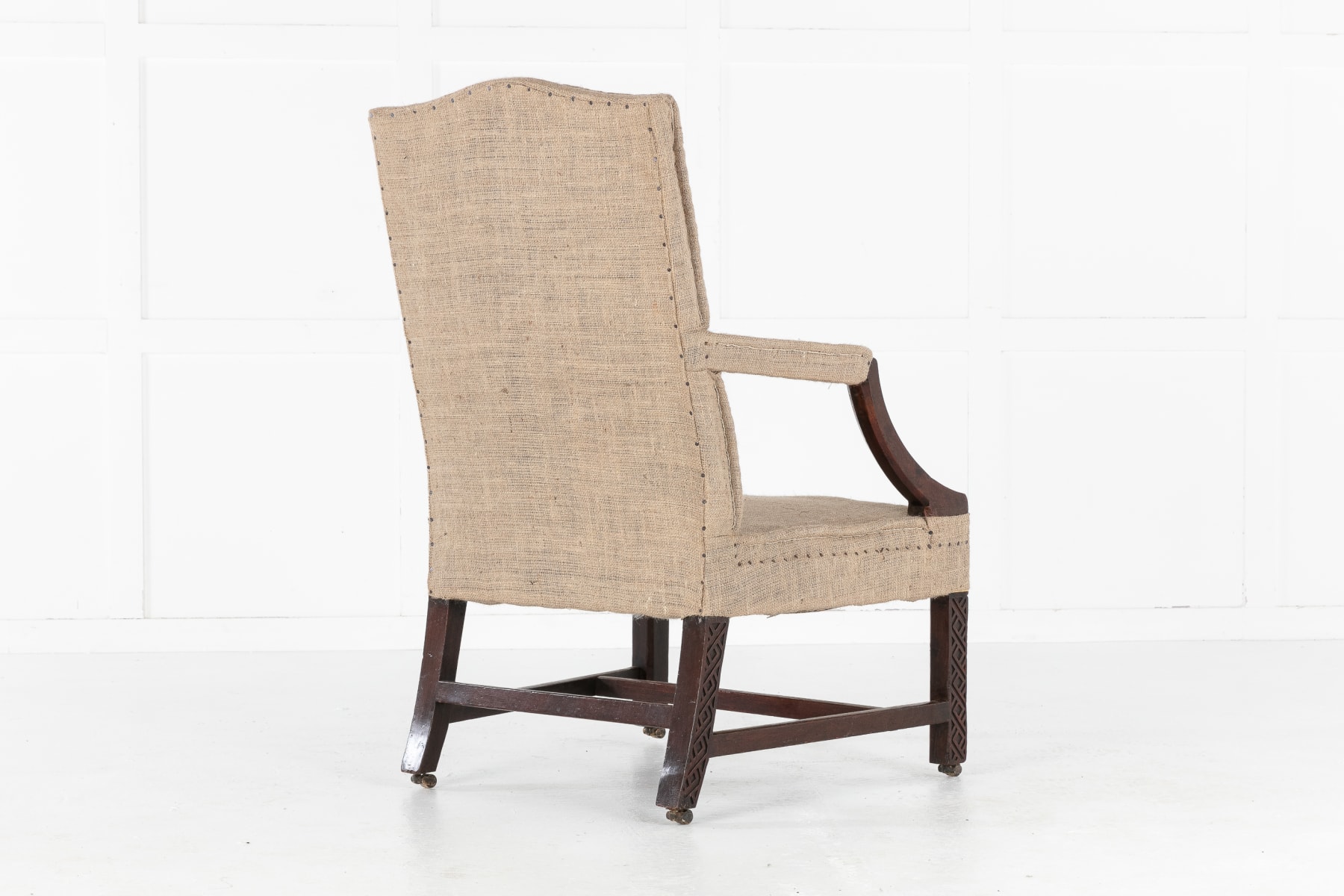 SOLD, English 18th Century George III Mahogany Gainsborough Chair