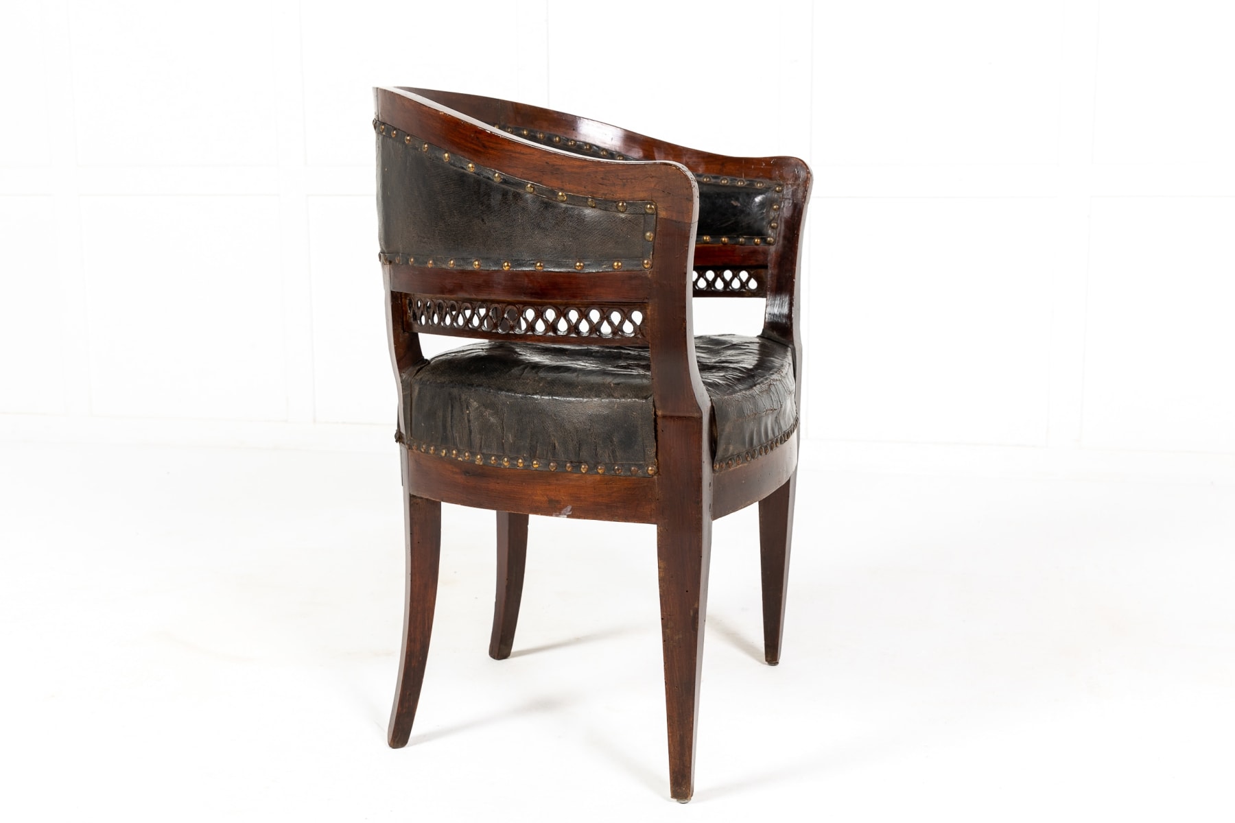 18th Century Italian Mahogany Desk Chair