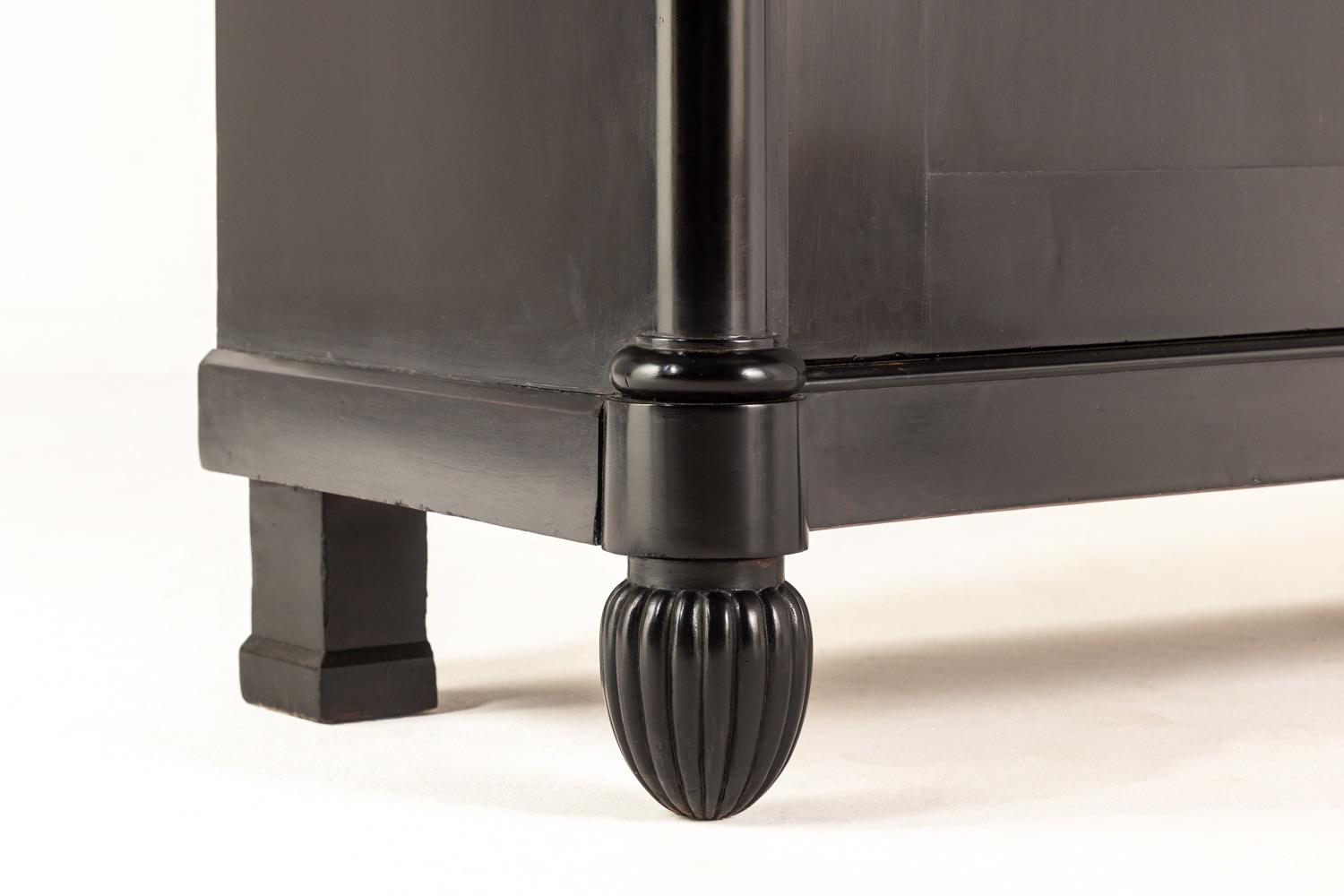 Early 19th Century Ebonised French Empire Period Bookcase