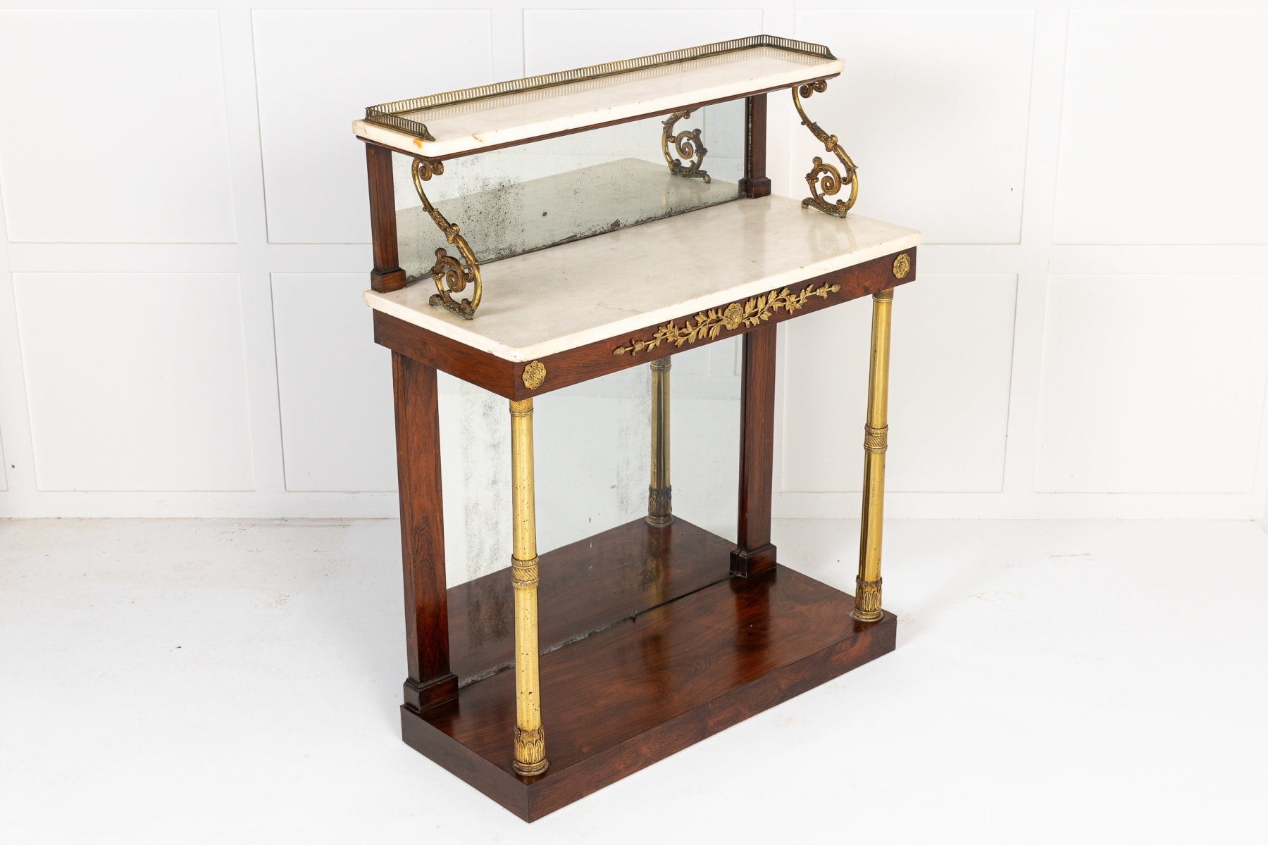 19th Century Regency Chiffonier with Marble Top