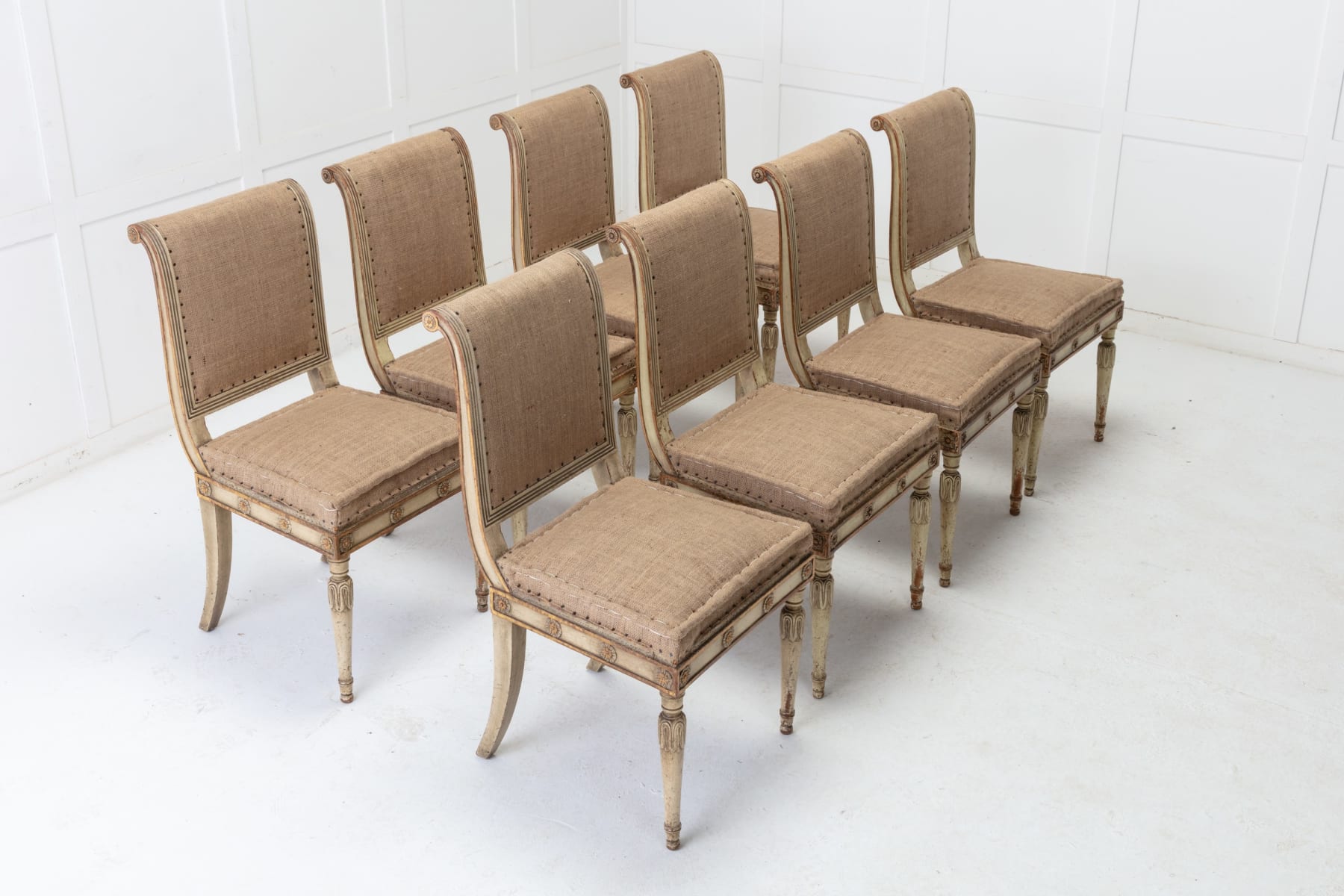 SOLD, Set of Eight 1930s French Dining Chairs