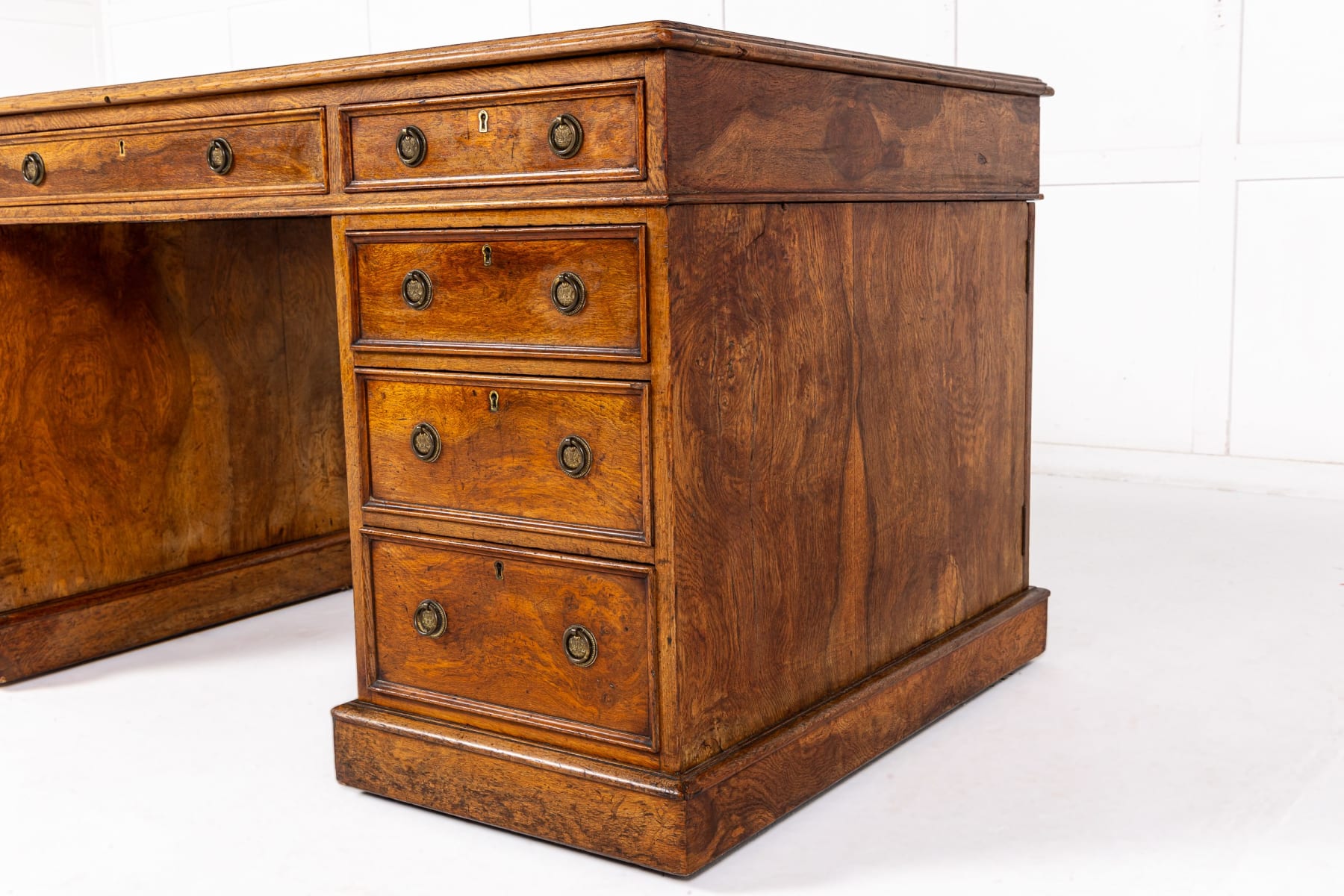 19th Century Pollard Oak Partners Desk