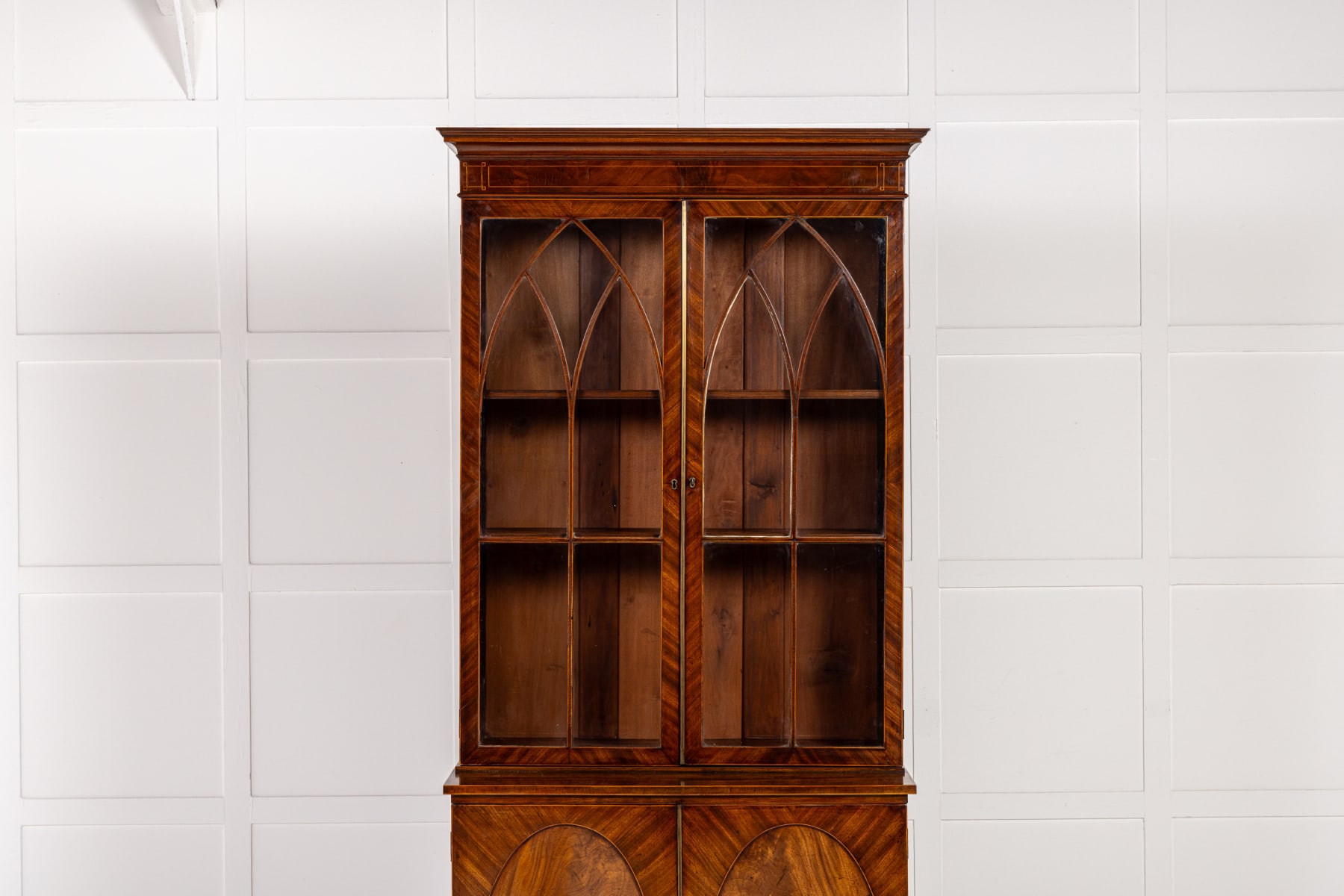 Early 19th Century George III English Mahogany Bookcase
