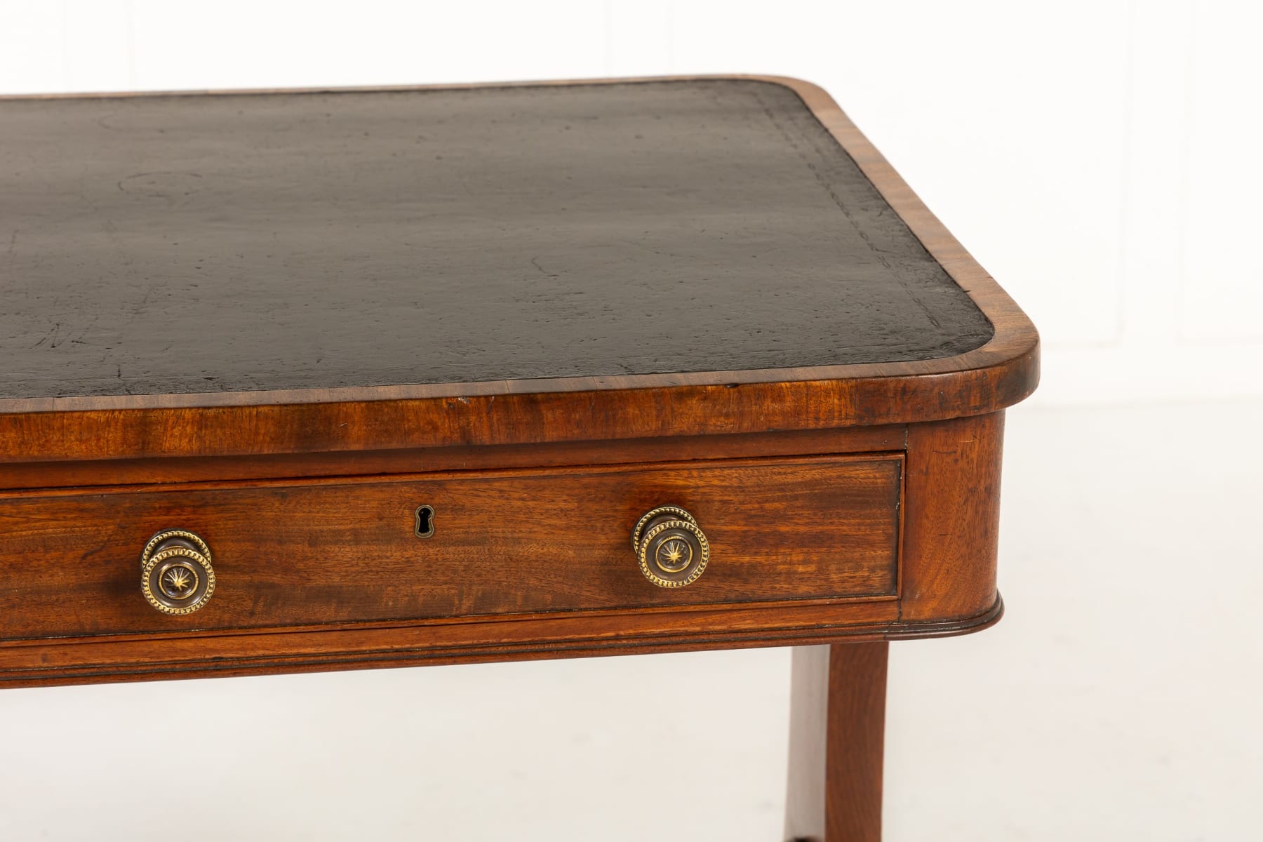 English Regency Mahogany Library Table
