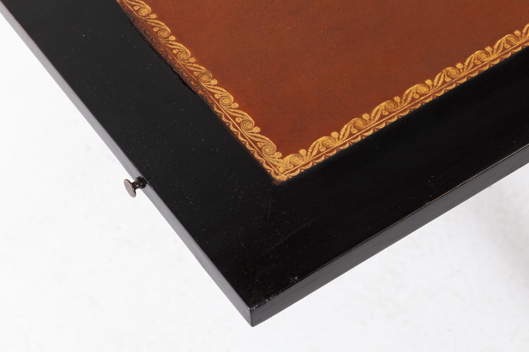 19th Century French Ebonised Bureau Plat