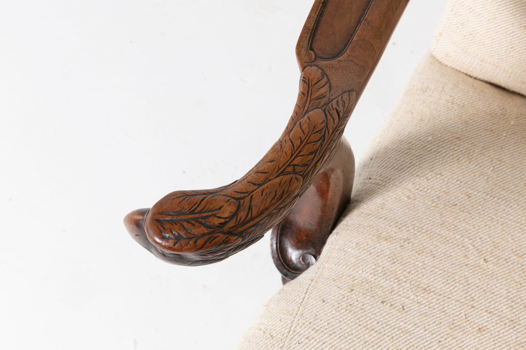 Pair of 1930s English Walnut Chairs