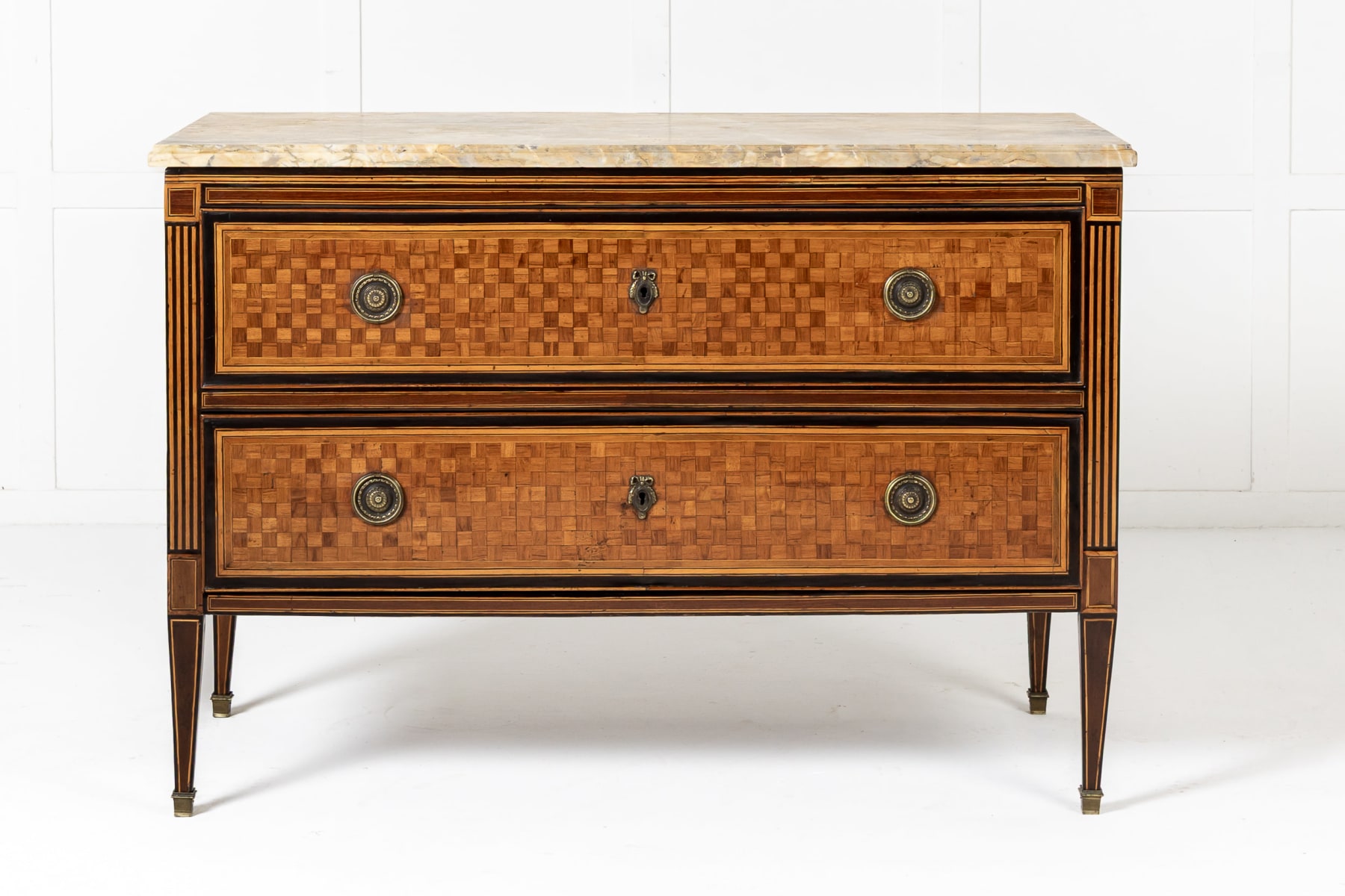 18th Century Italian Walnut and Rosewood Commode