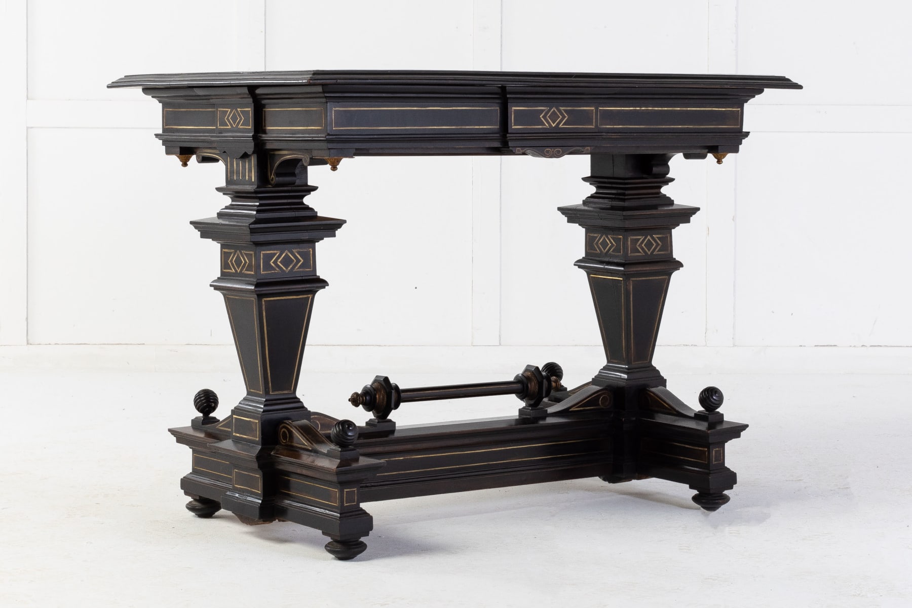 19th Century French Ebonised Side Table