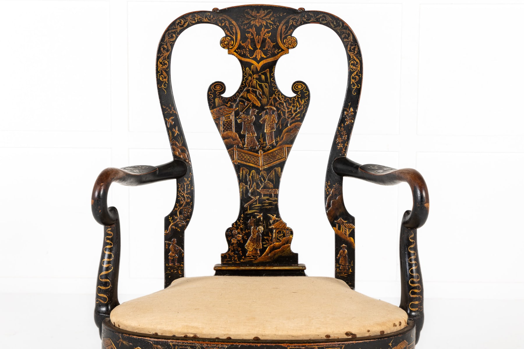 Japanned Open Armchair c.1910