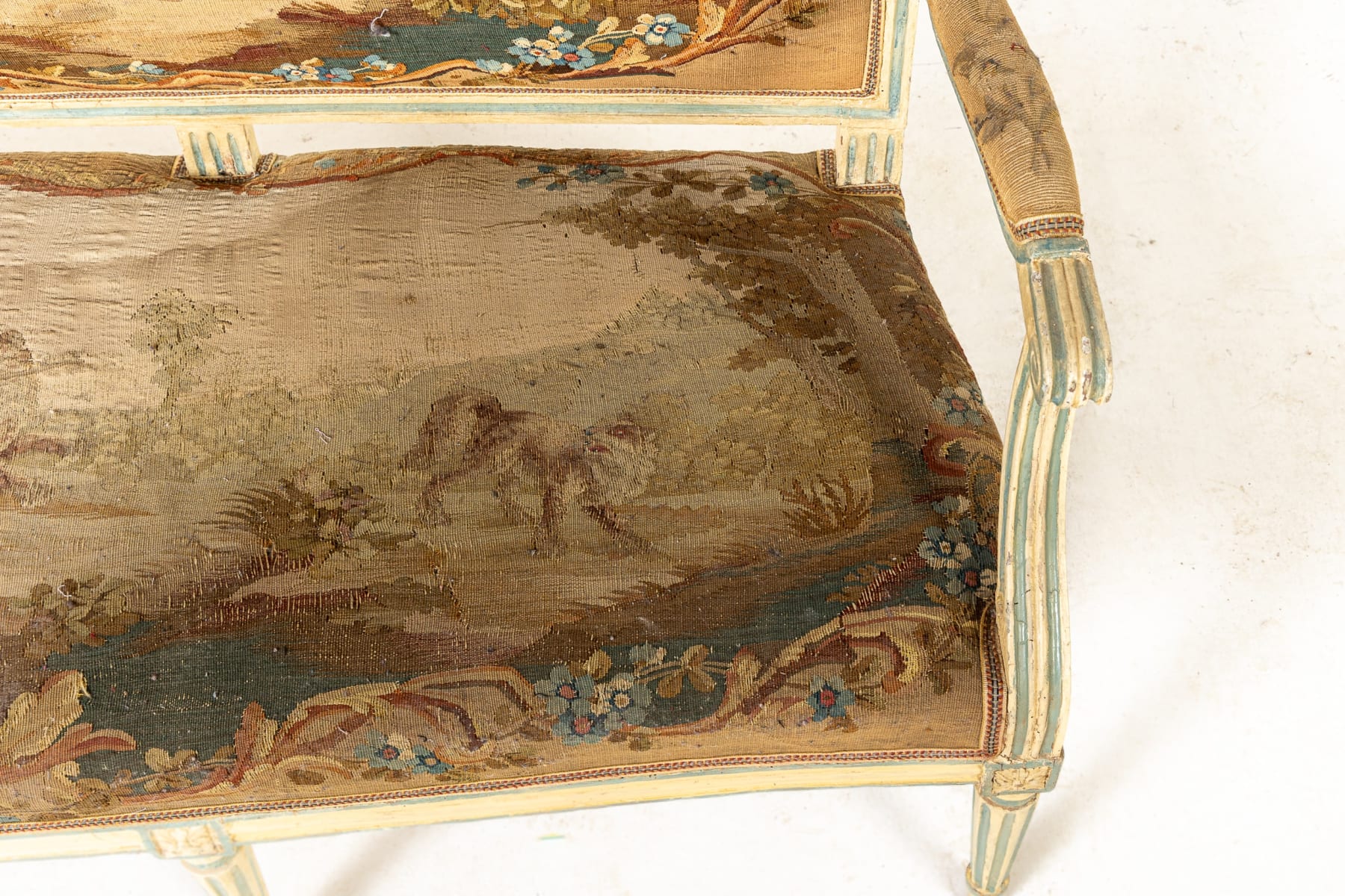 18th Century French Painted Settee