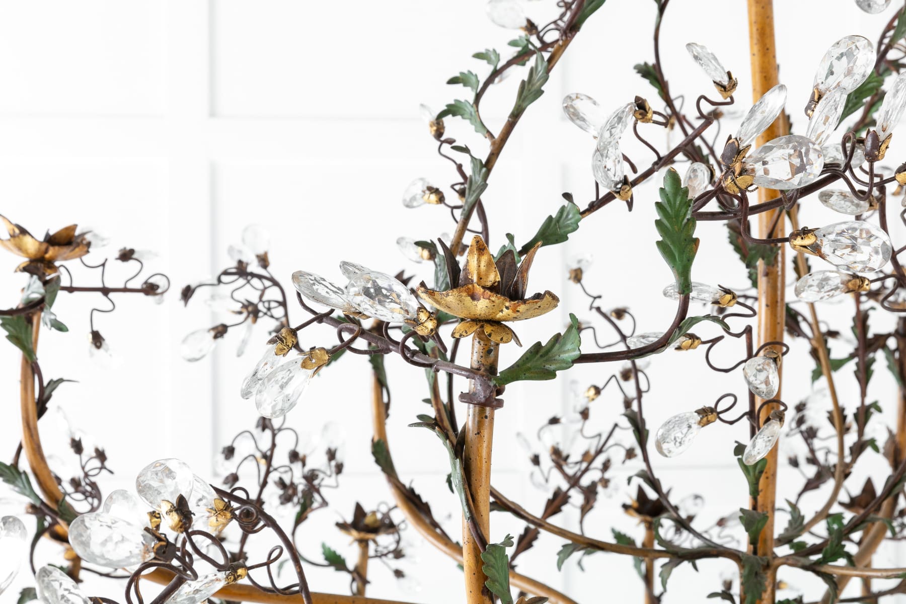 SOLD, Pair of Large 1940s Italian Chandeliers