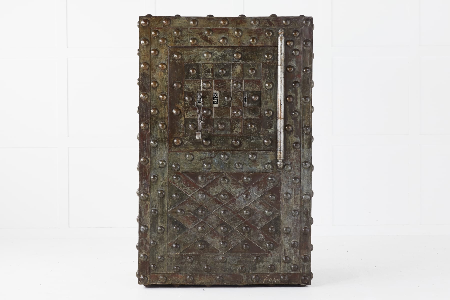 SOLD, Mid 19th Century Large French Wrought Iron Safe by Magaud De Charf
