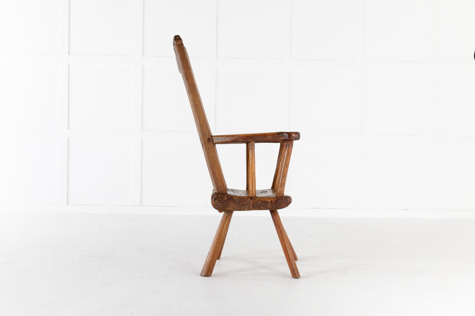 SOLD, 18th Century Belgian Primitive Ash Chair