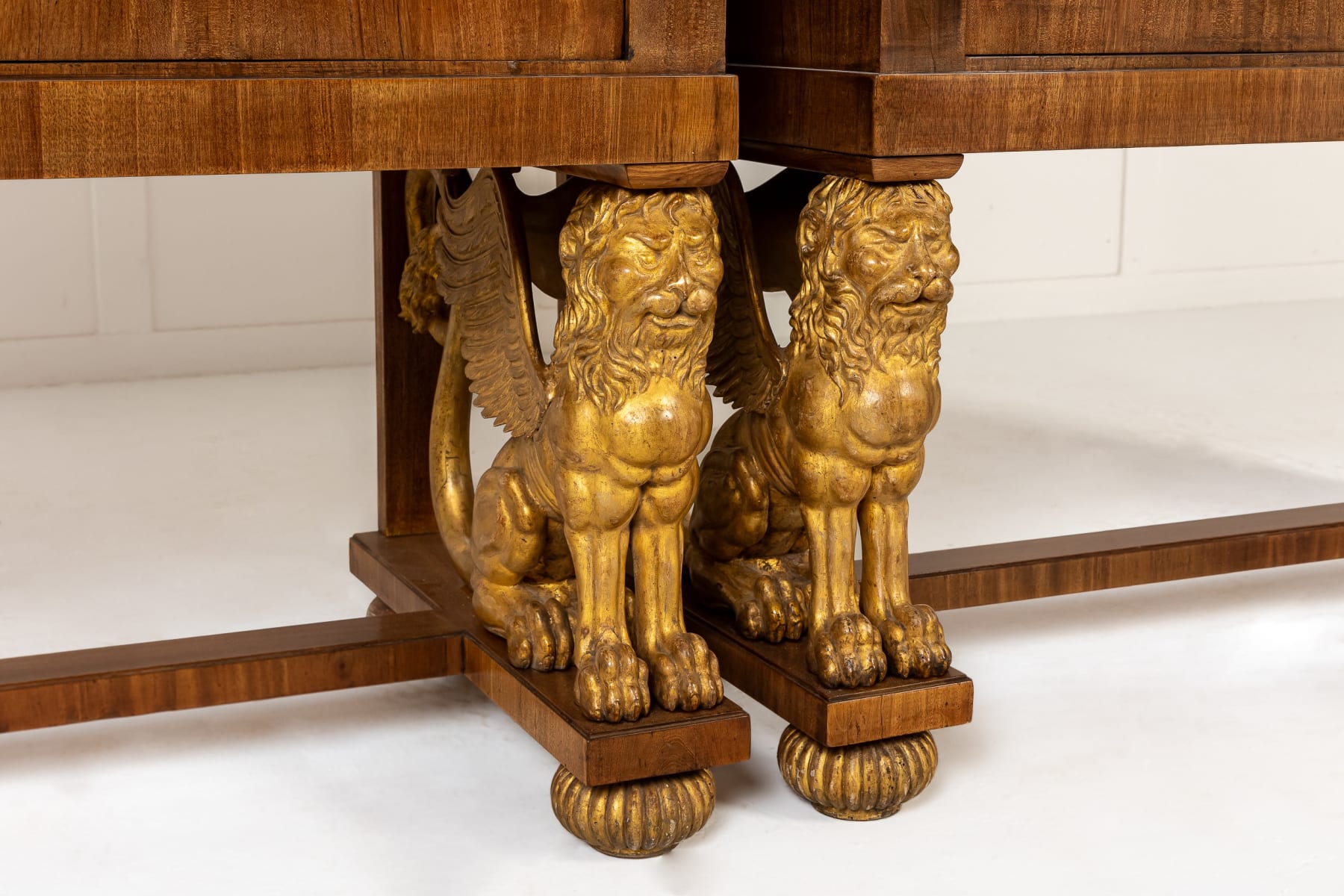 Pair of Important 19th Century Venetian Cabinets on Stands