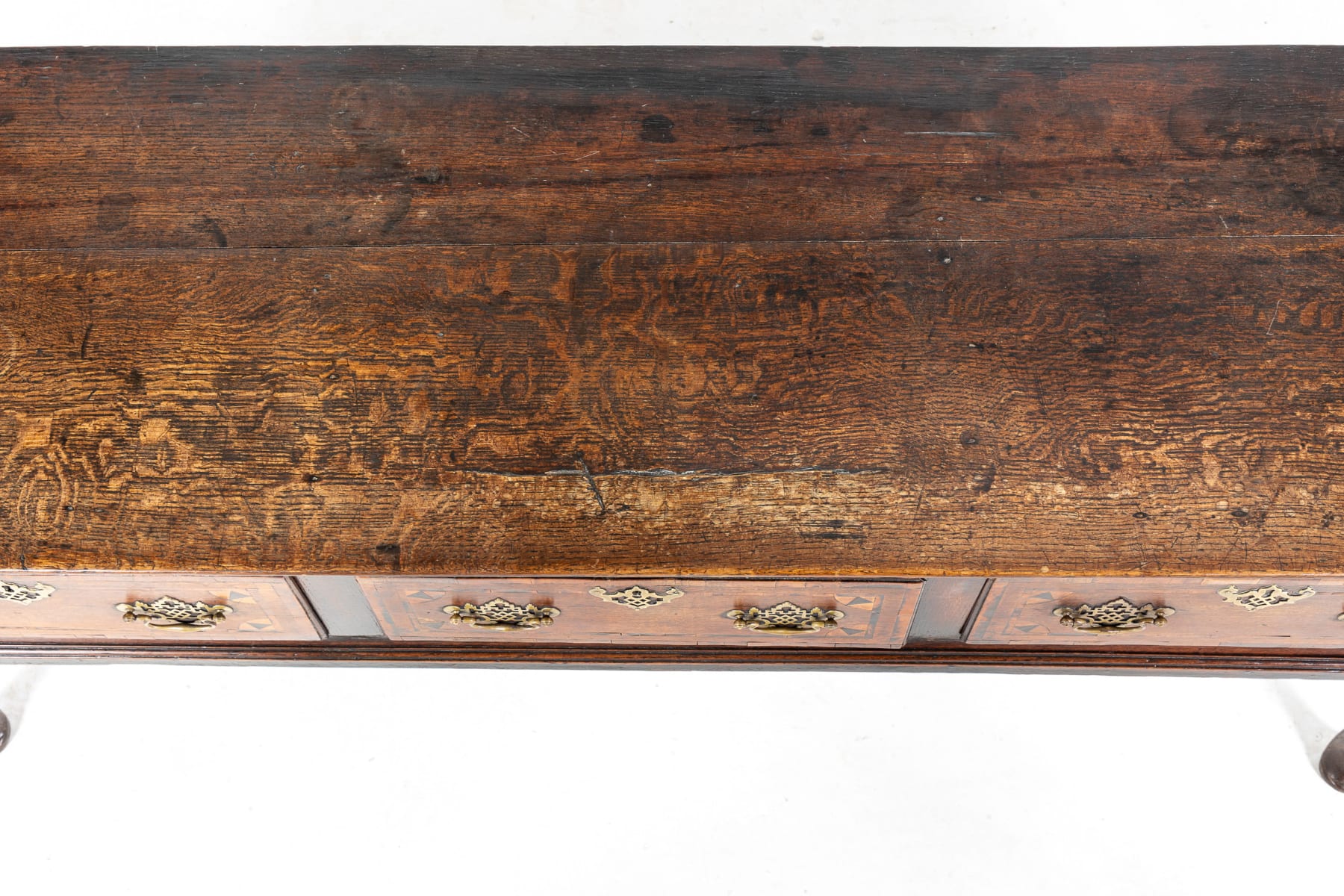 George III Oak Dresser Base