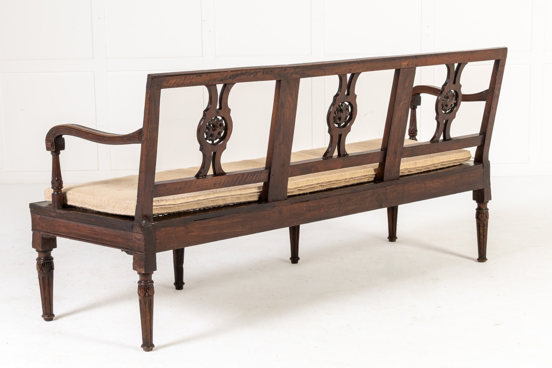18th Century Italian Walnut Bench/Settee
