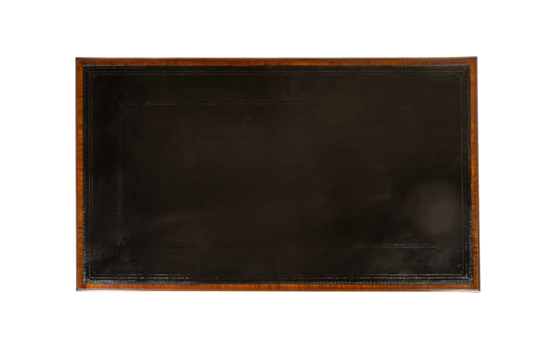 Large 18th Century George III English Mahogany Partners Desk