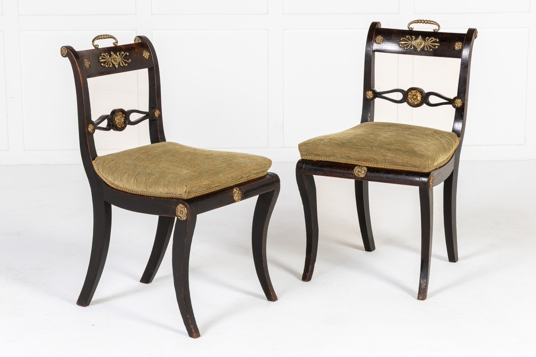 Set of Six Early 19th Century English Regency Dining Chairs