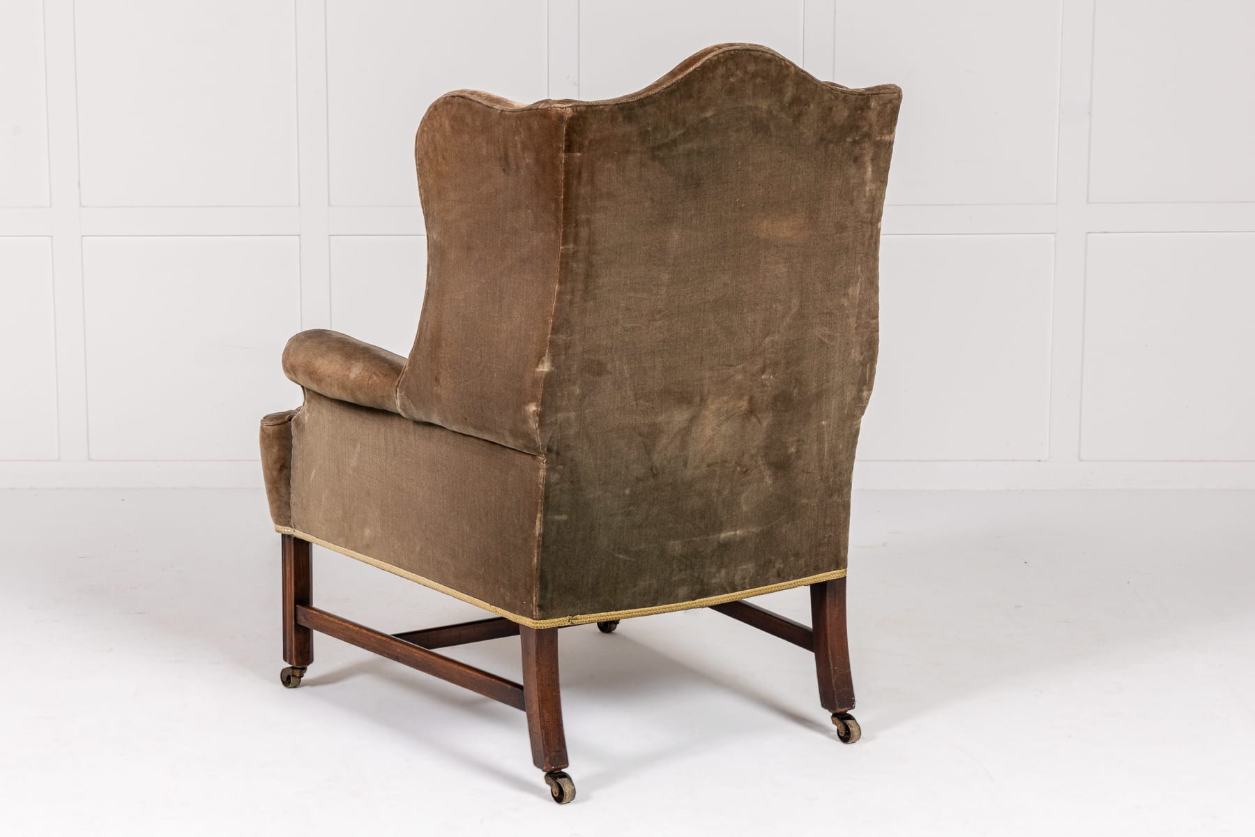 Large Scale Pair of English Wing Chairs