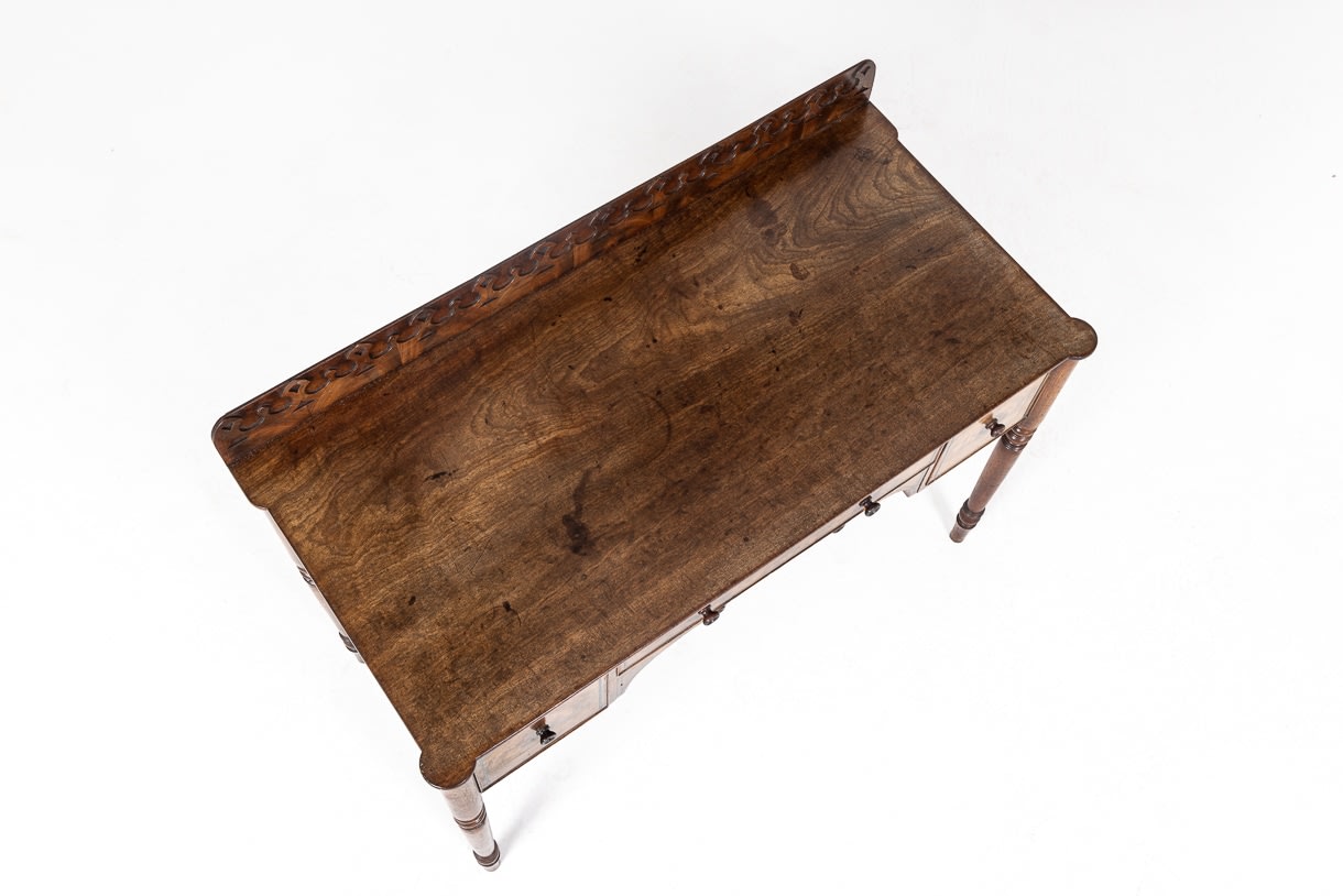 Early 19th Century English Regency Mahogany Desk/Dressing Table