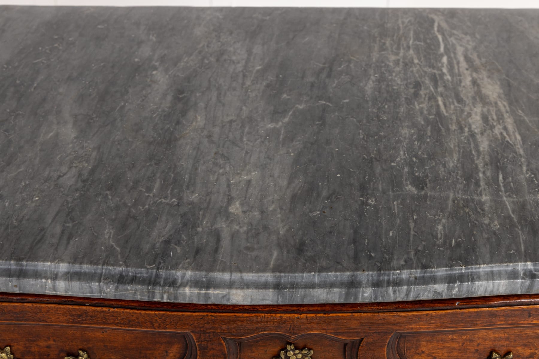 Mid 18th Century French Walnut Commode with Marble Top