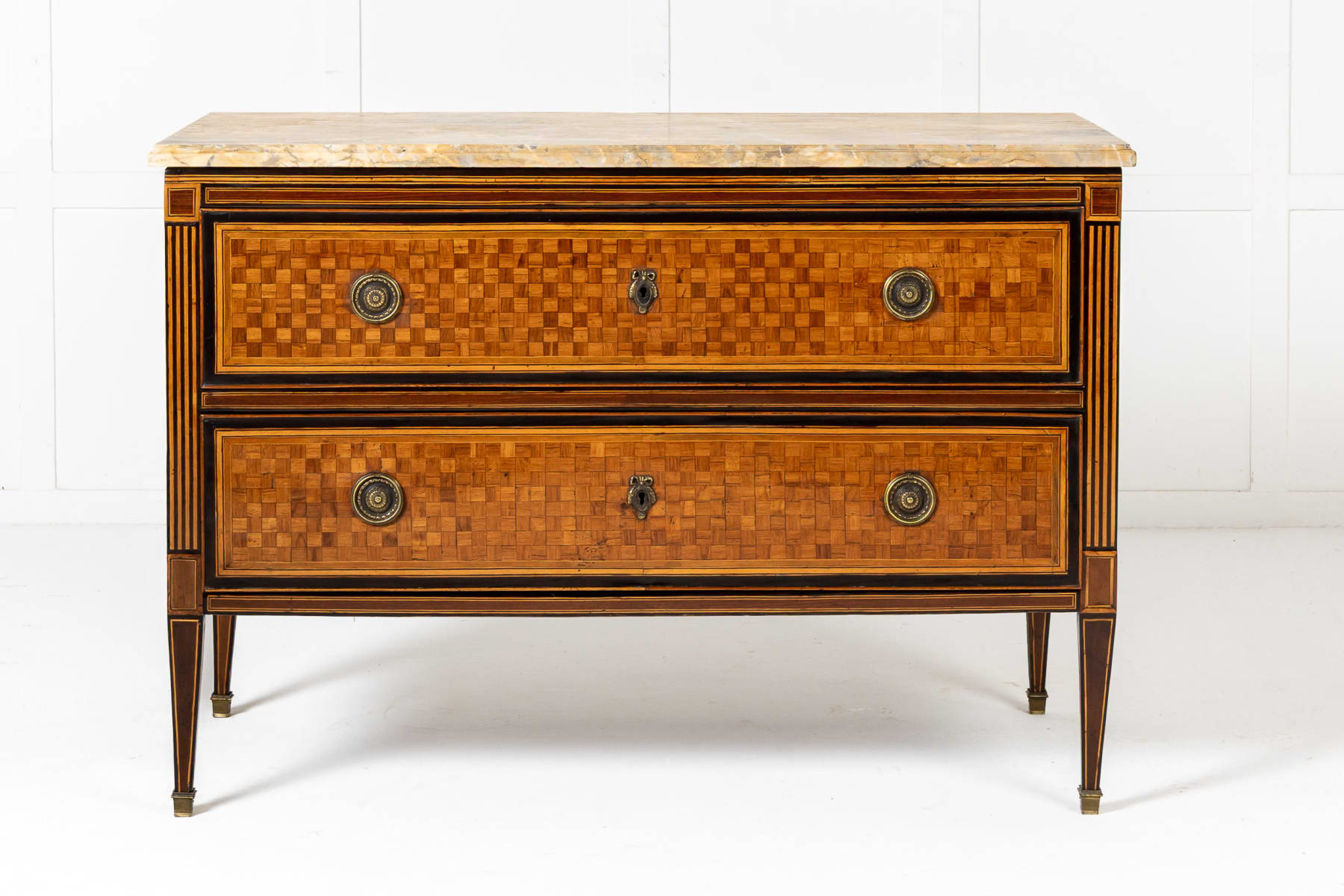 18th Century Italian Walnut and Rosewood Commode