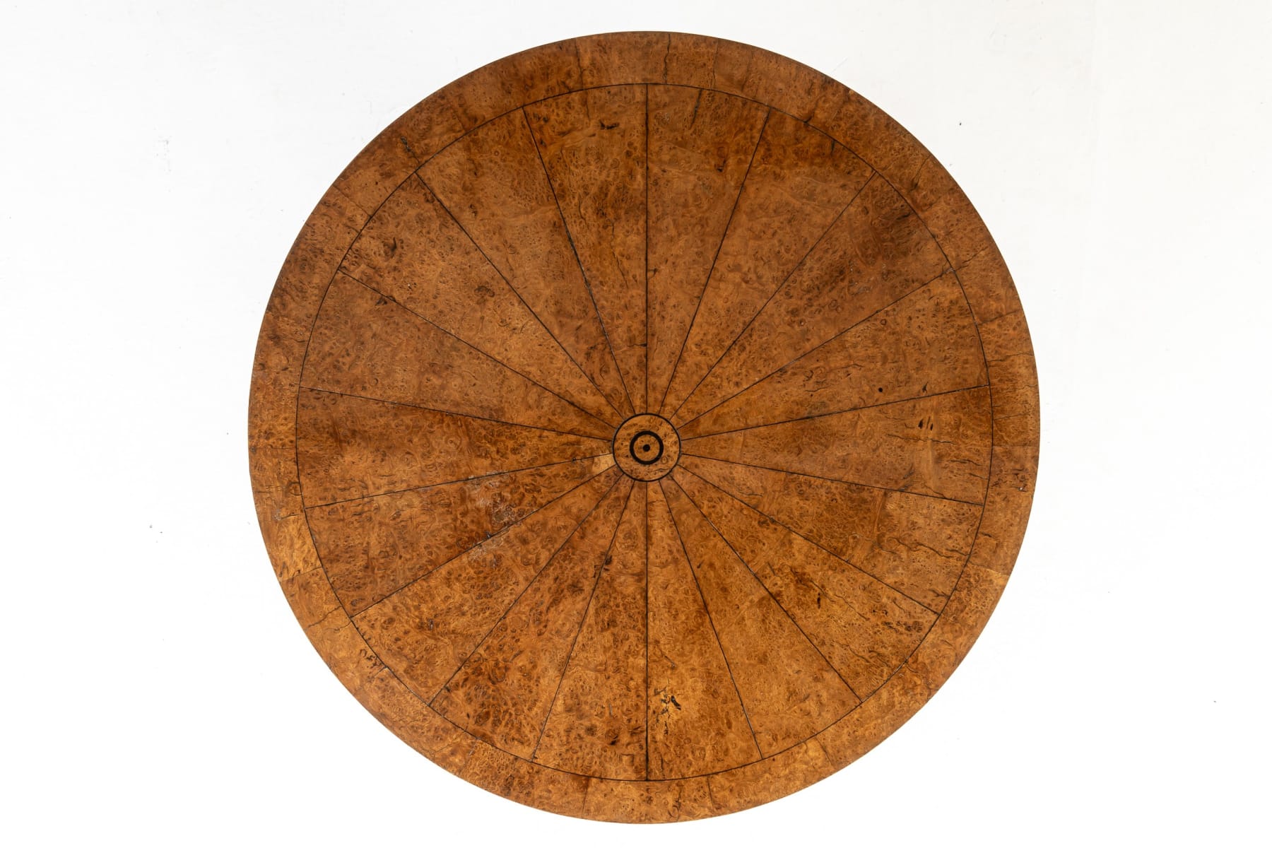 19th Century English Burr Elm Centre Table