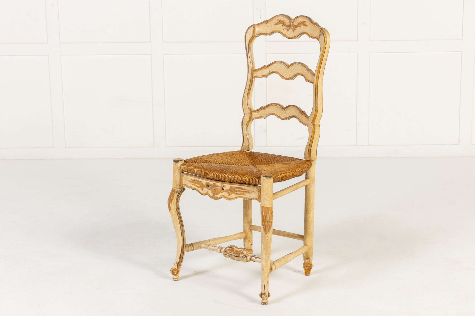 Set of Eight French Painted Chairs c.1940