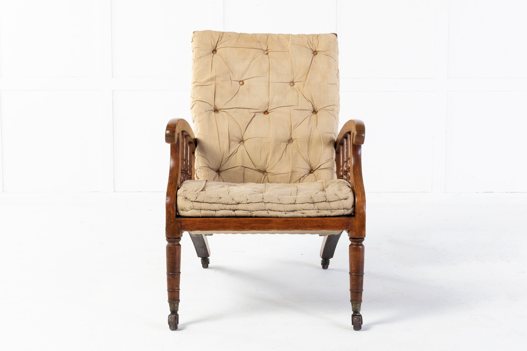 SOLD, 19th Century English Beech Armchair